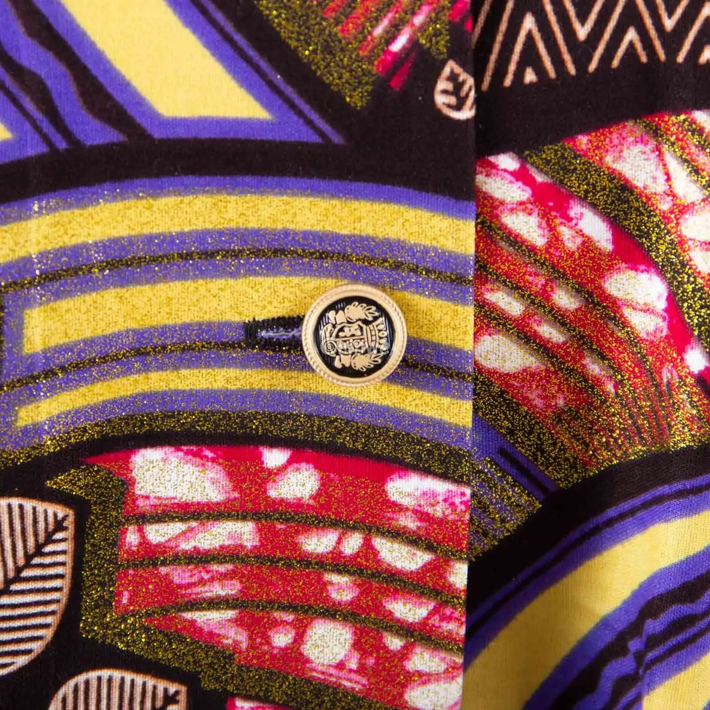 Ada Midi Belted Ankara Dress Jewel Earth Women’s Clothing