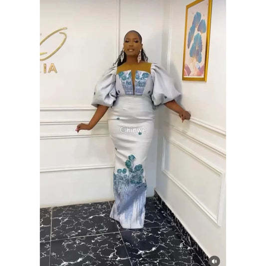 3D Rose Drip Embroidered Brocade Fabric – Floral Metallic Jacquard with Textured Sheen