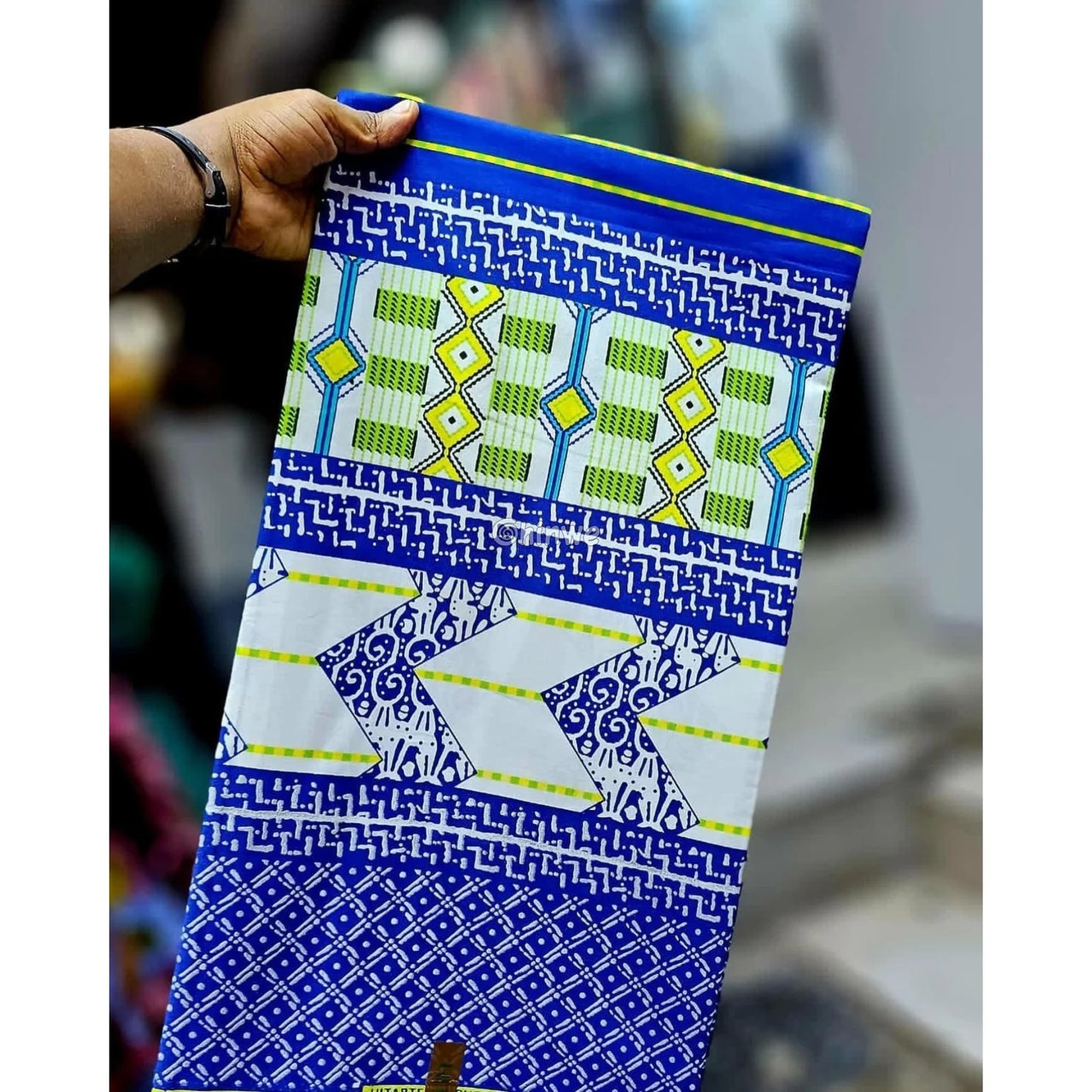 Red White & Gold Kente Brocade with Geometric Motifs Arrow Panels & Metallic Detailing Royal Cipher Kente / 6yards
