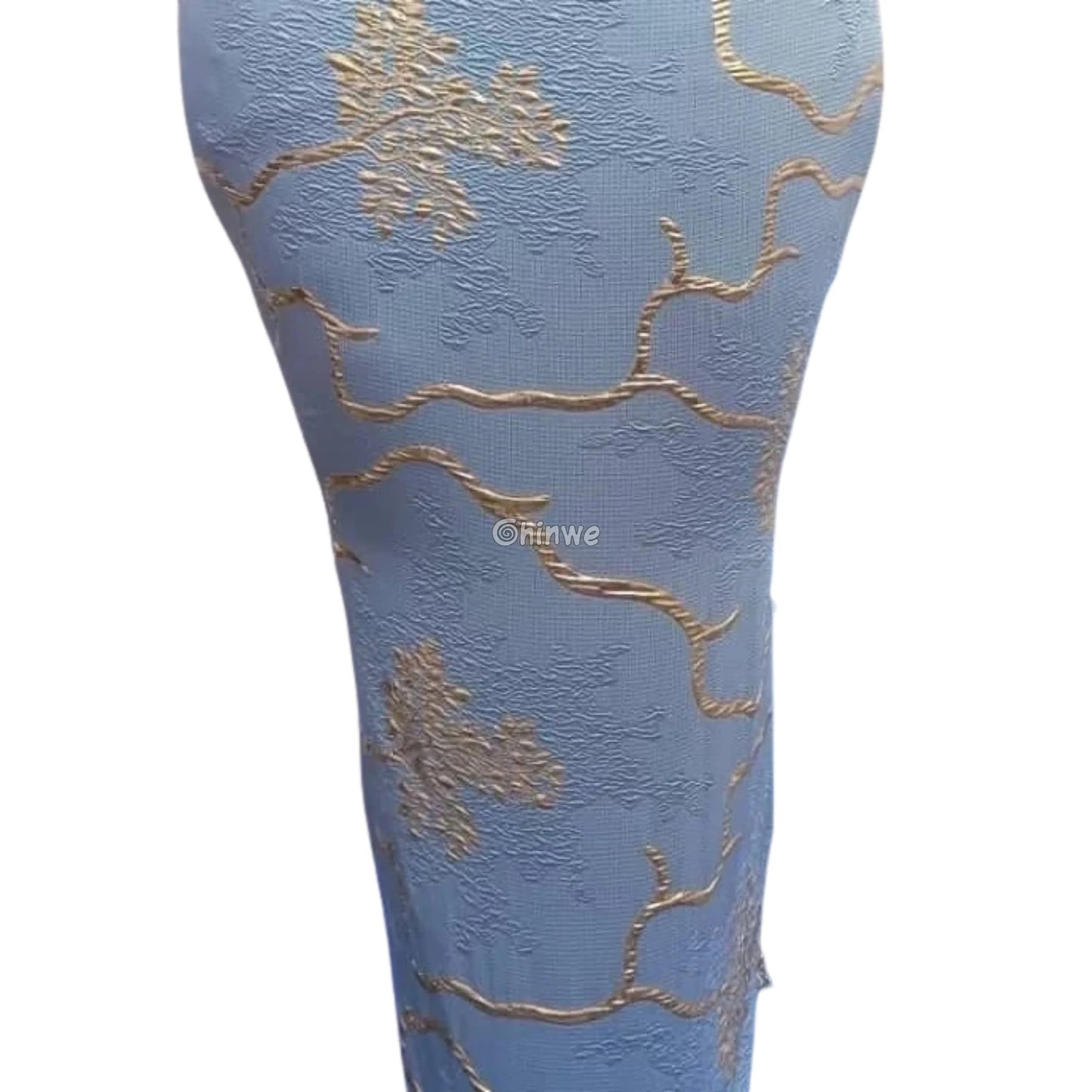 Jacquard Brocade Fabric with Metallic Floral Vines and Raised Texture Available in 7 Luxe Colors African Wax Print
