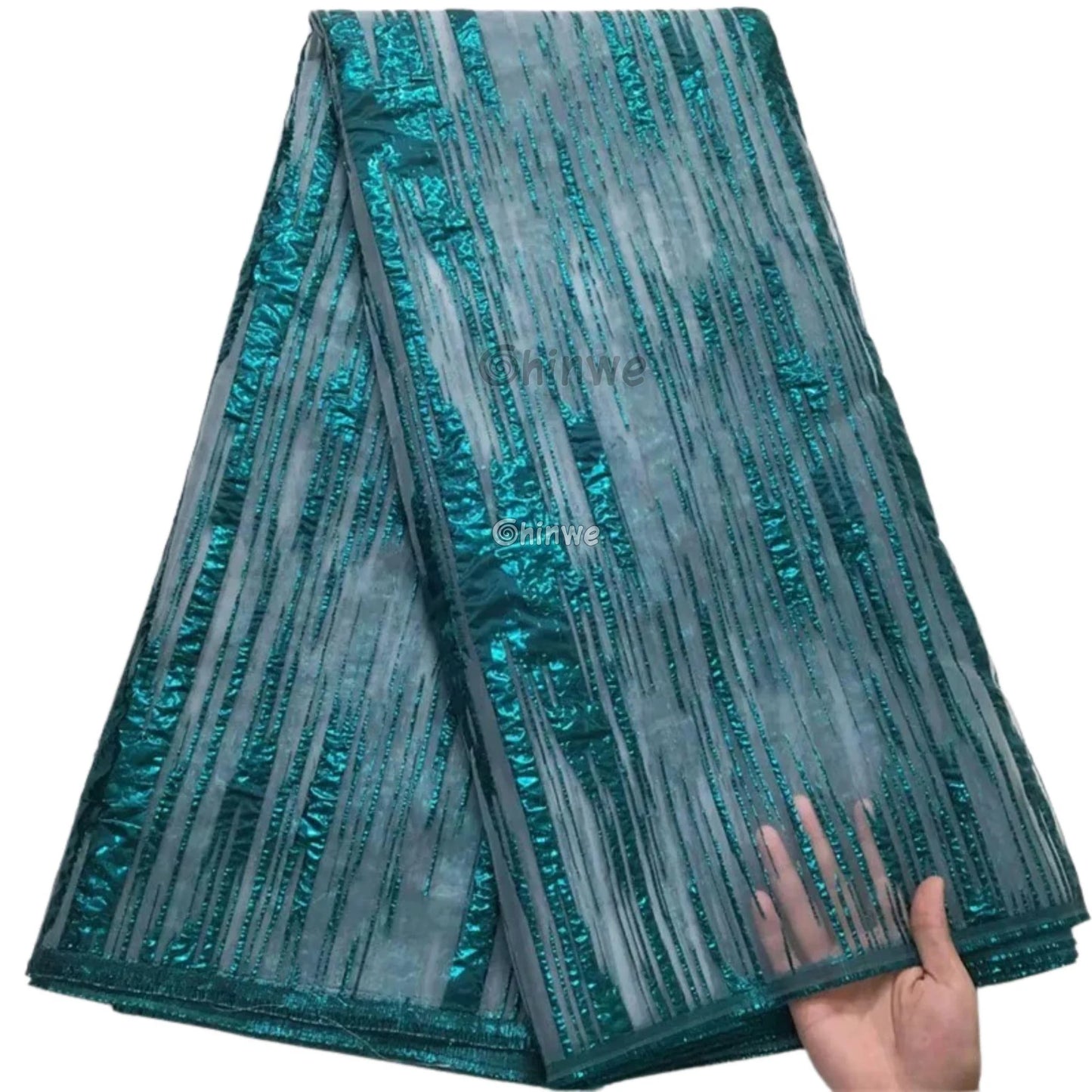 Lustrous Metallic Jacquard: Textured Brocade Weave with Abstract Liquid Swirl Pattern