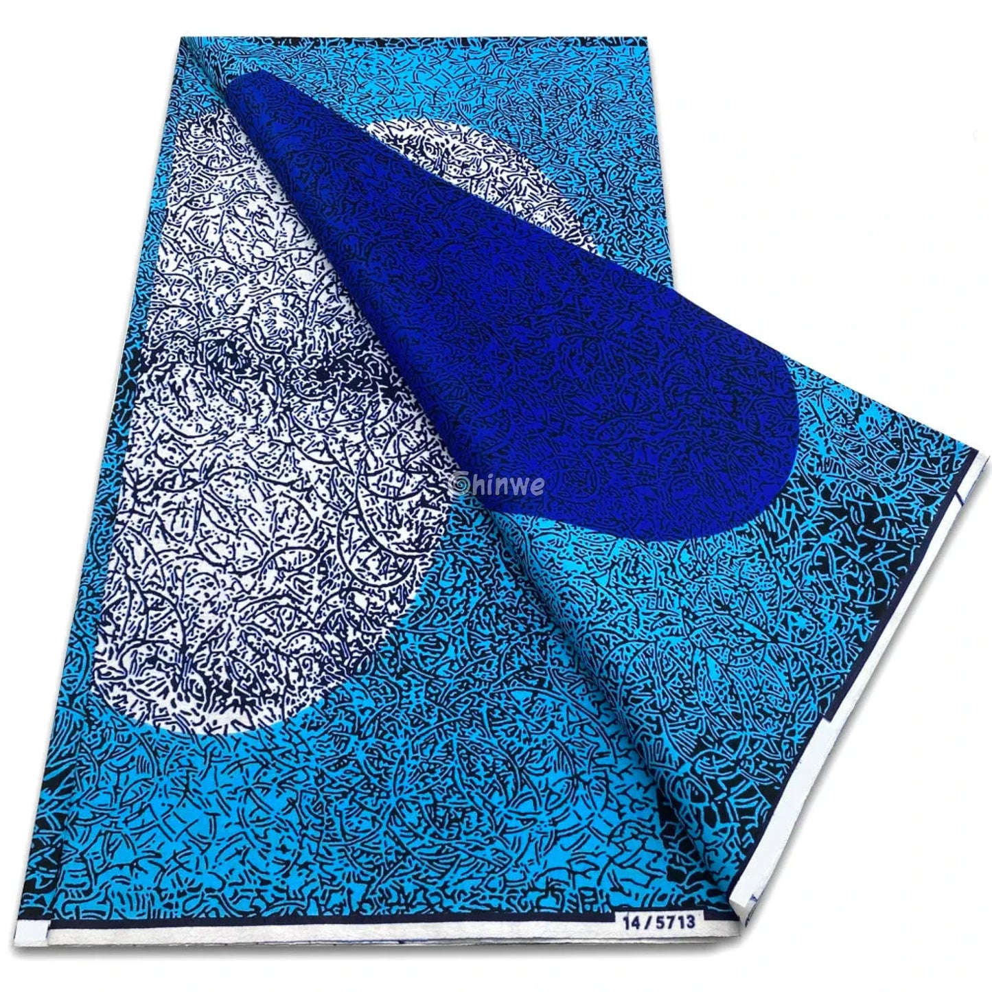 Layered Scribble Texture in Ocean Blue and Cobalt with Abstract Fade and Midnight Overlay Gradient Effect Ocean Blue