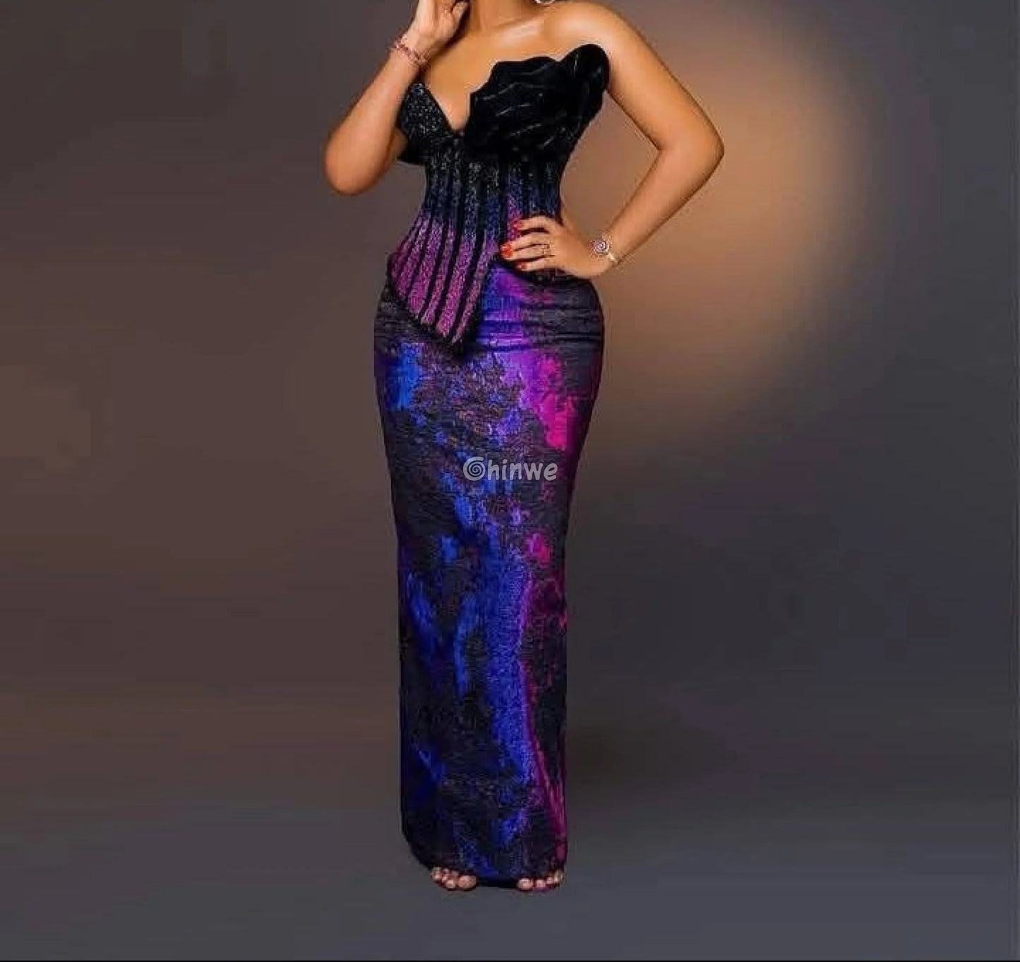 Luxurious Jacquard Brocade with Iridescent Foil Accents & Abstract Marbling Motif Jacquard Brocade