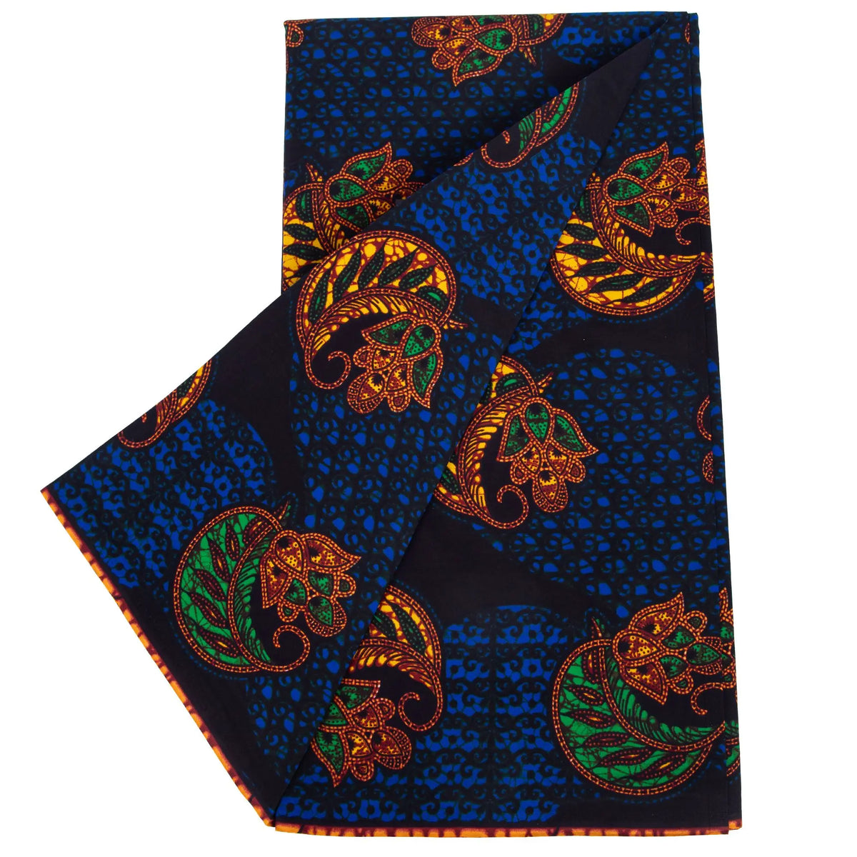 Midnight Jewel Batik Ankara Wax Print Fabric Collection, 6 Yards