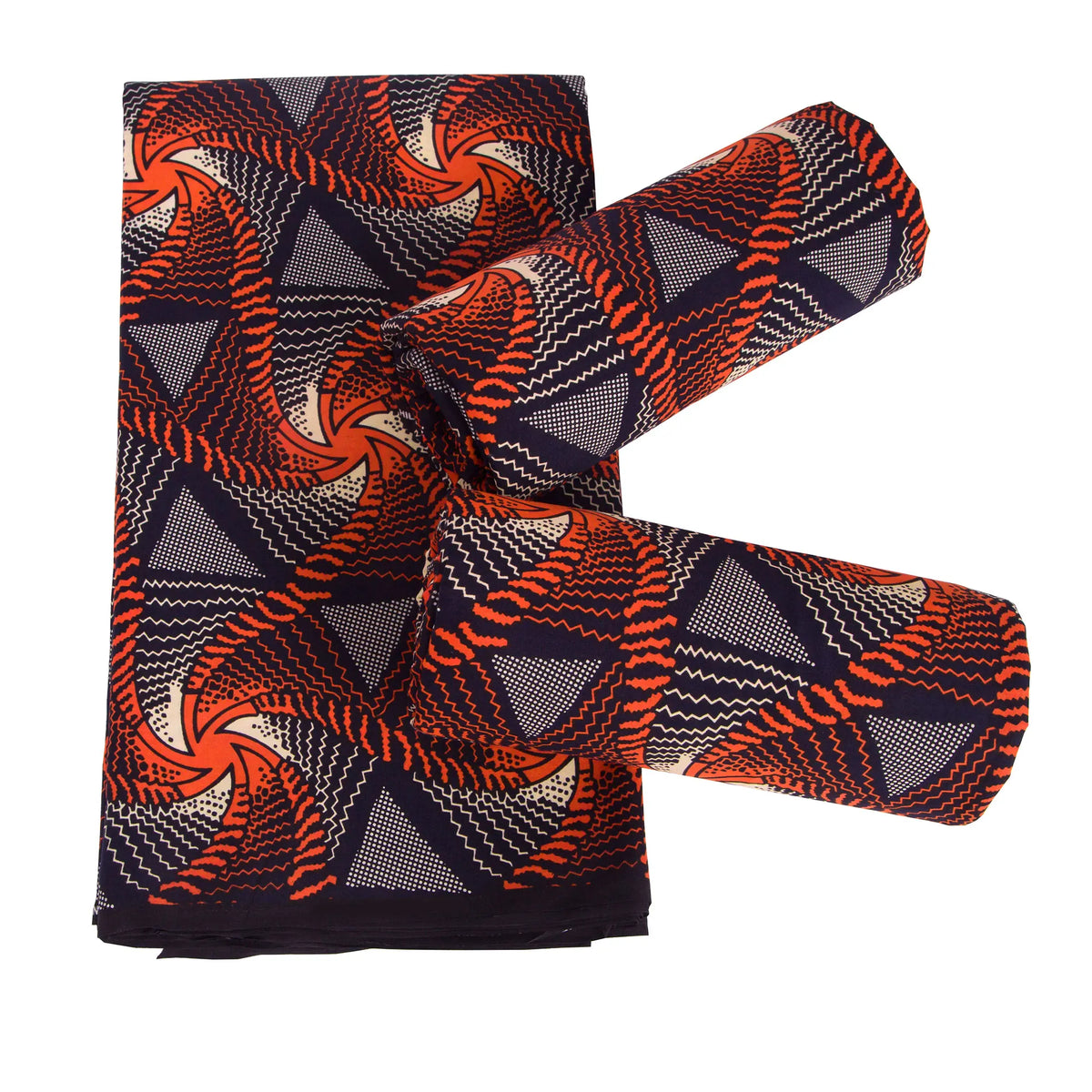 Midnight Jewel Batik Ankara Wax Print Fabric Collection, 6 Yards