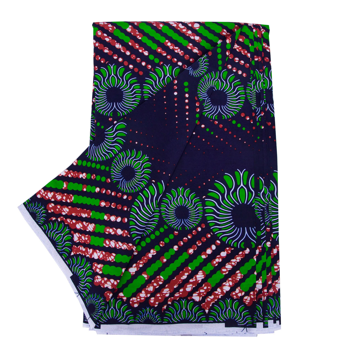 Midnight Jewel Batik Ankara Wax Print Fabric Collection, 6 Yards