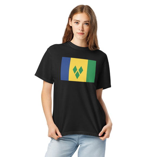Saint Vincent And The Grenadines heritage shirt, black, size medium