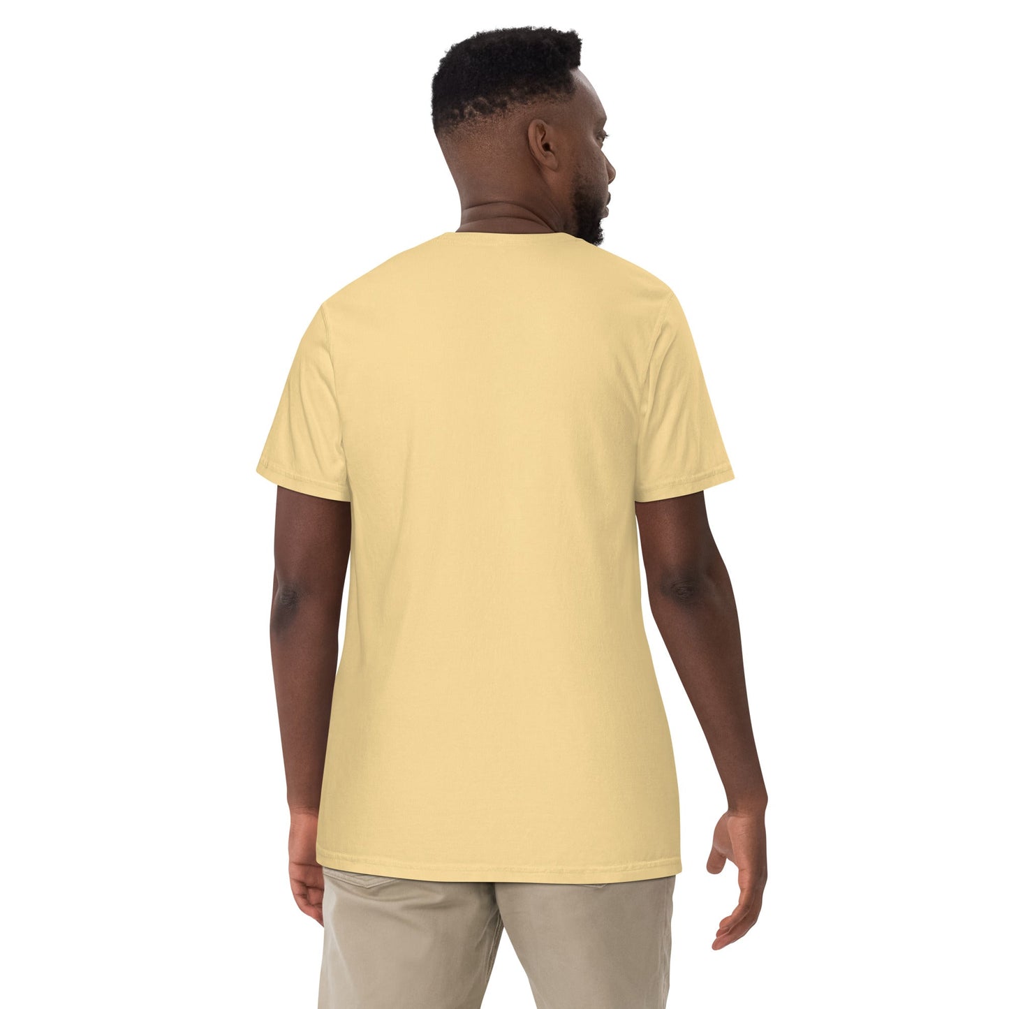 Stylish Botswana flag t-shirt laid flat, extra large, hemp