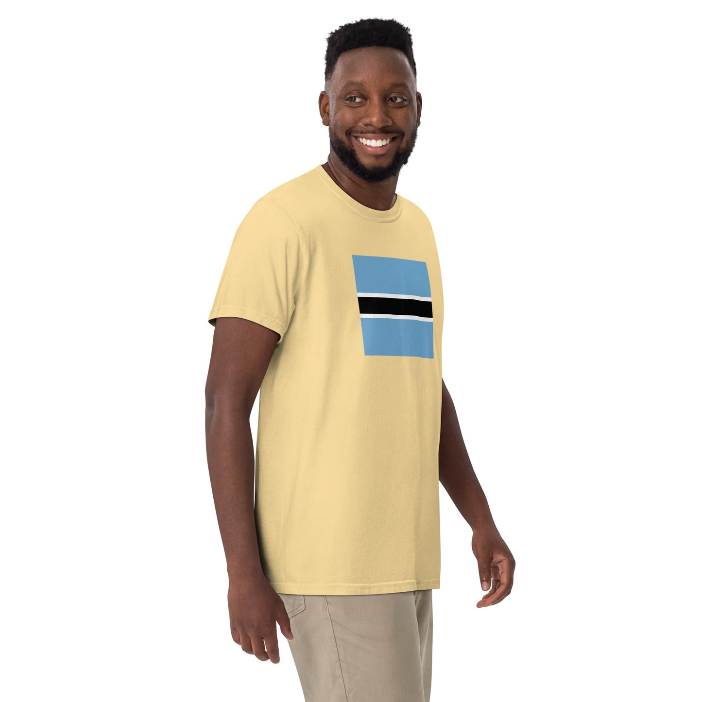 Flag tee representing Botswana in hemp, large