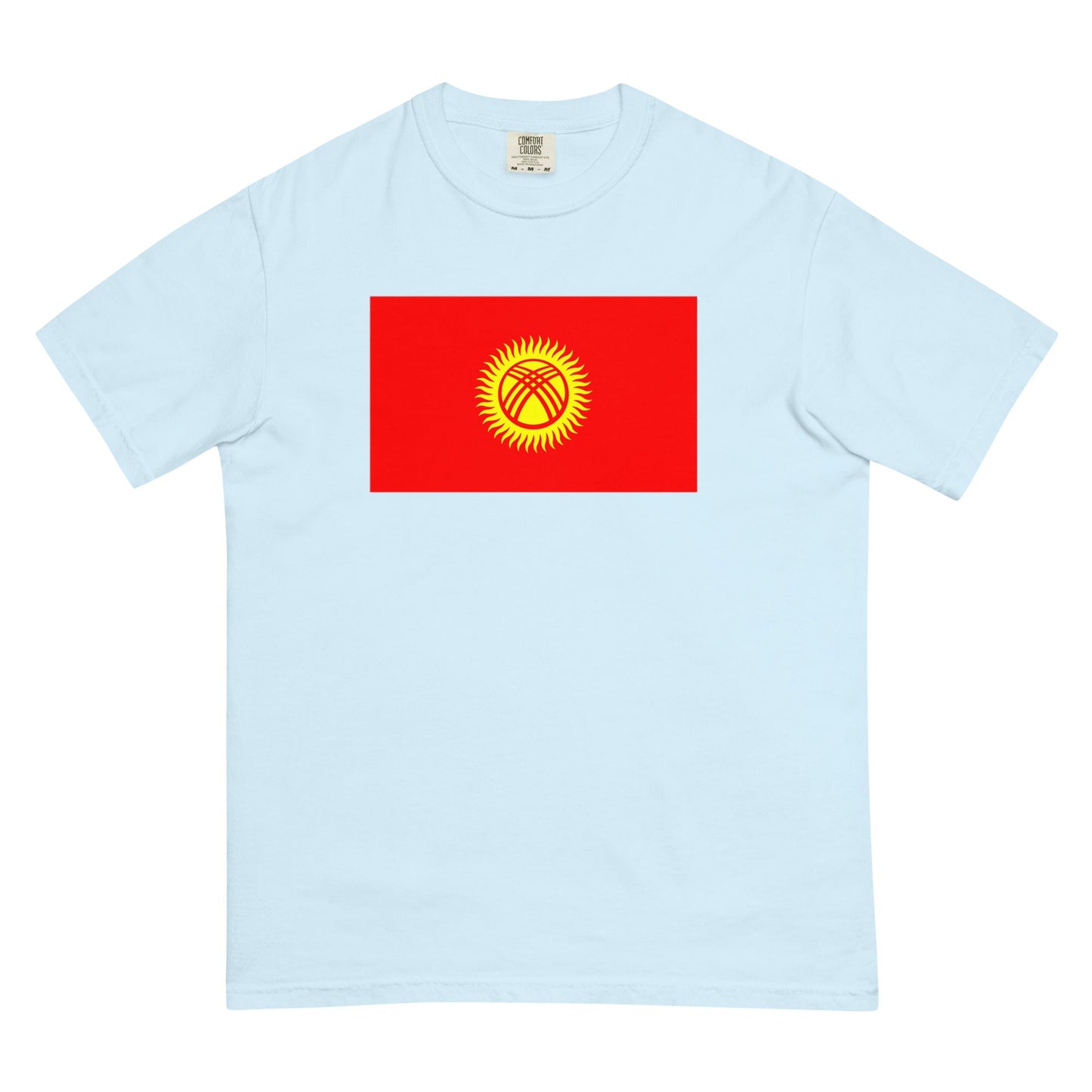 Kyrgyzstan flag shirt in espresso, size small