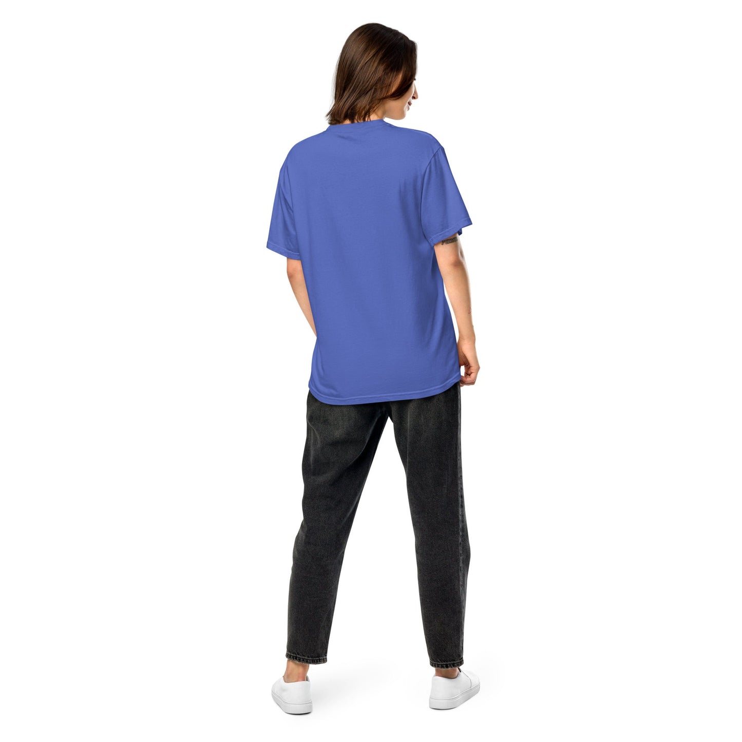 Bold Botswana flag design tee in black, 3X large