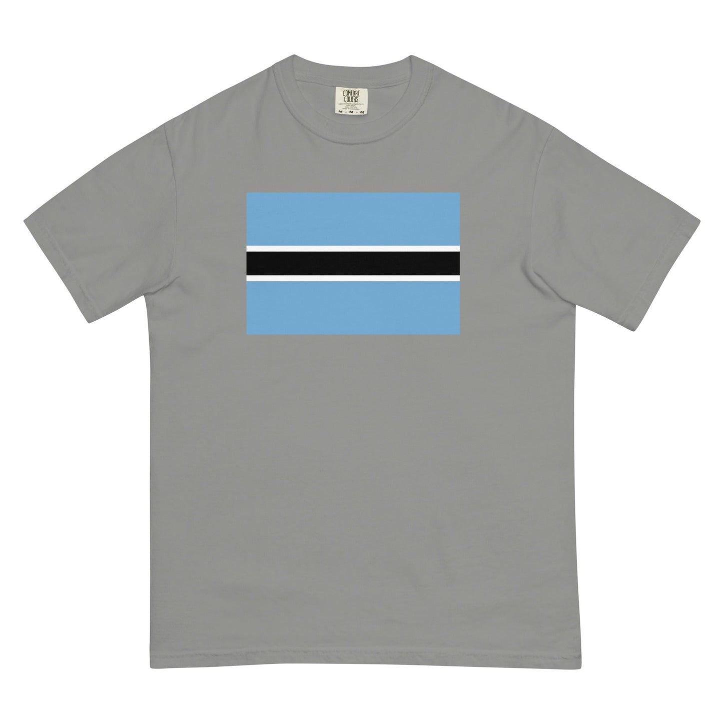Flag tee representing Botswana in flo blue, small