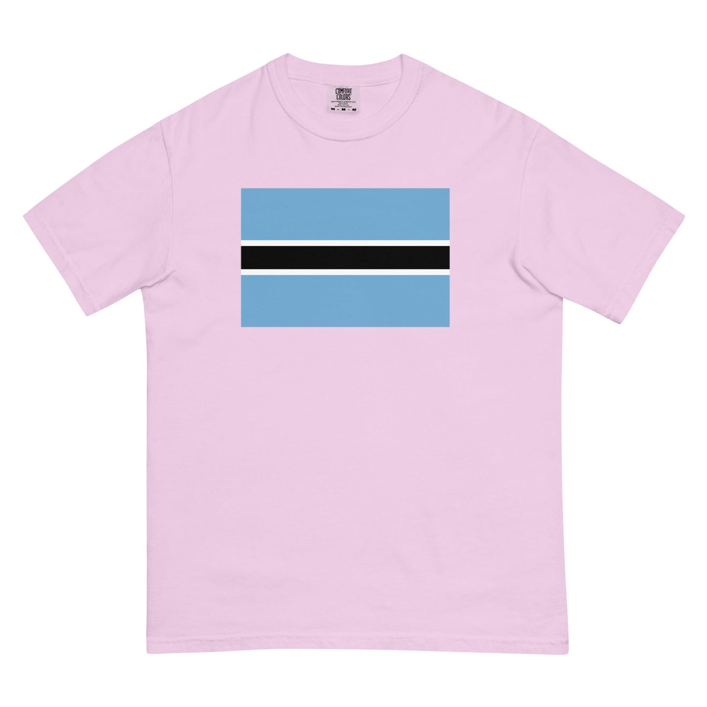 Botswana flag shirt in flo blue, size 2X large