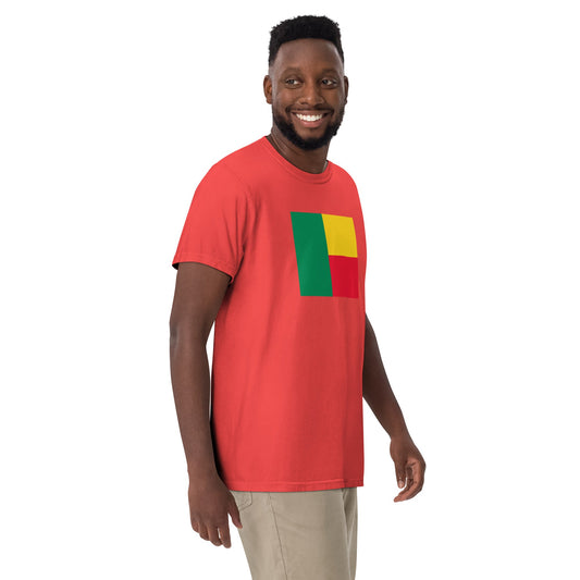 Benin flag shirt in black, size medium
