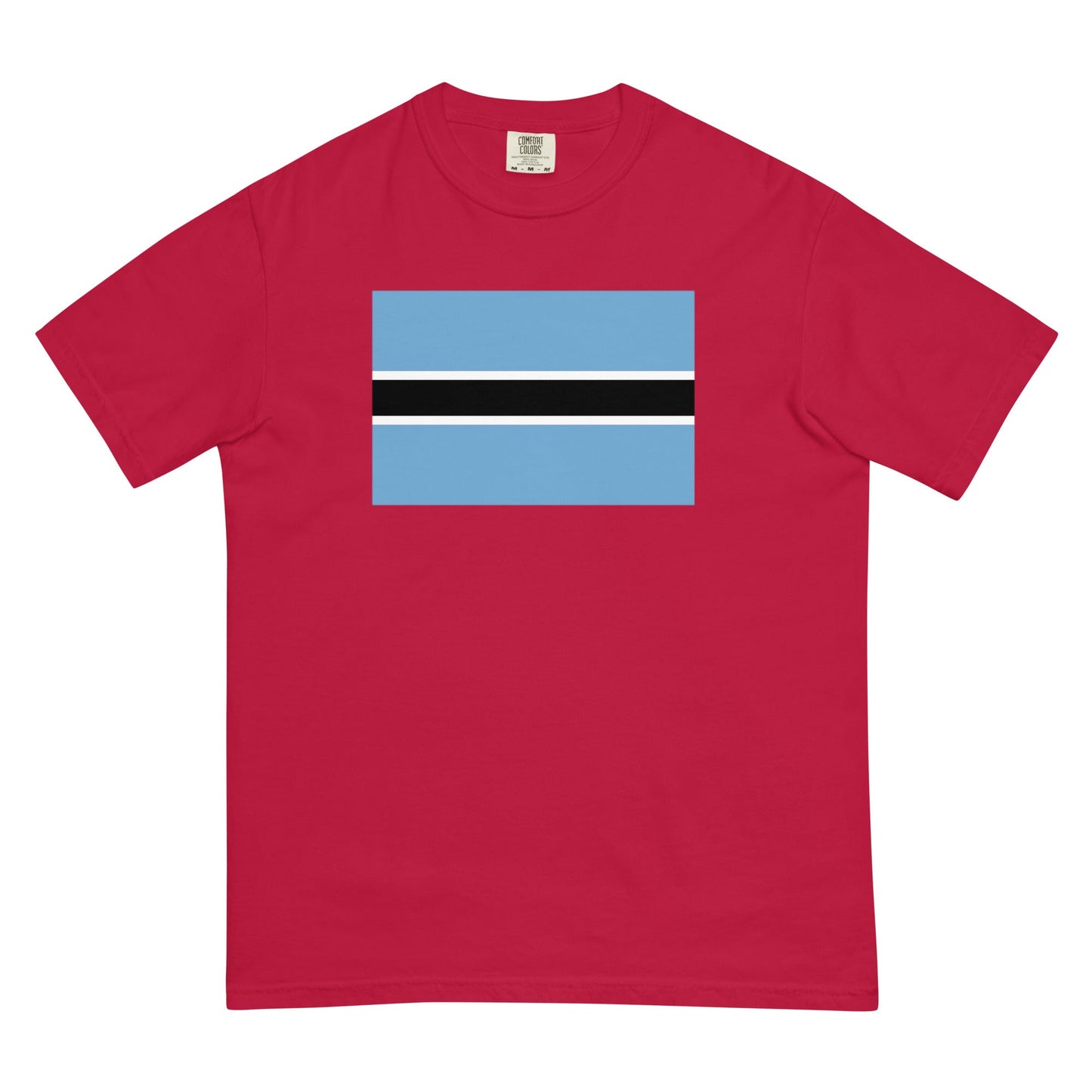 Botswana flag shirt in espresso, size medium