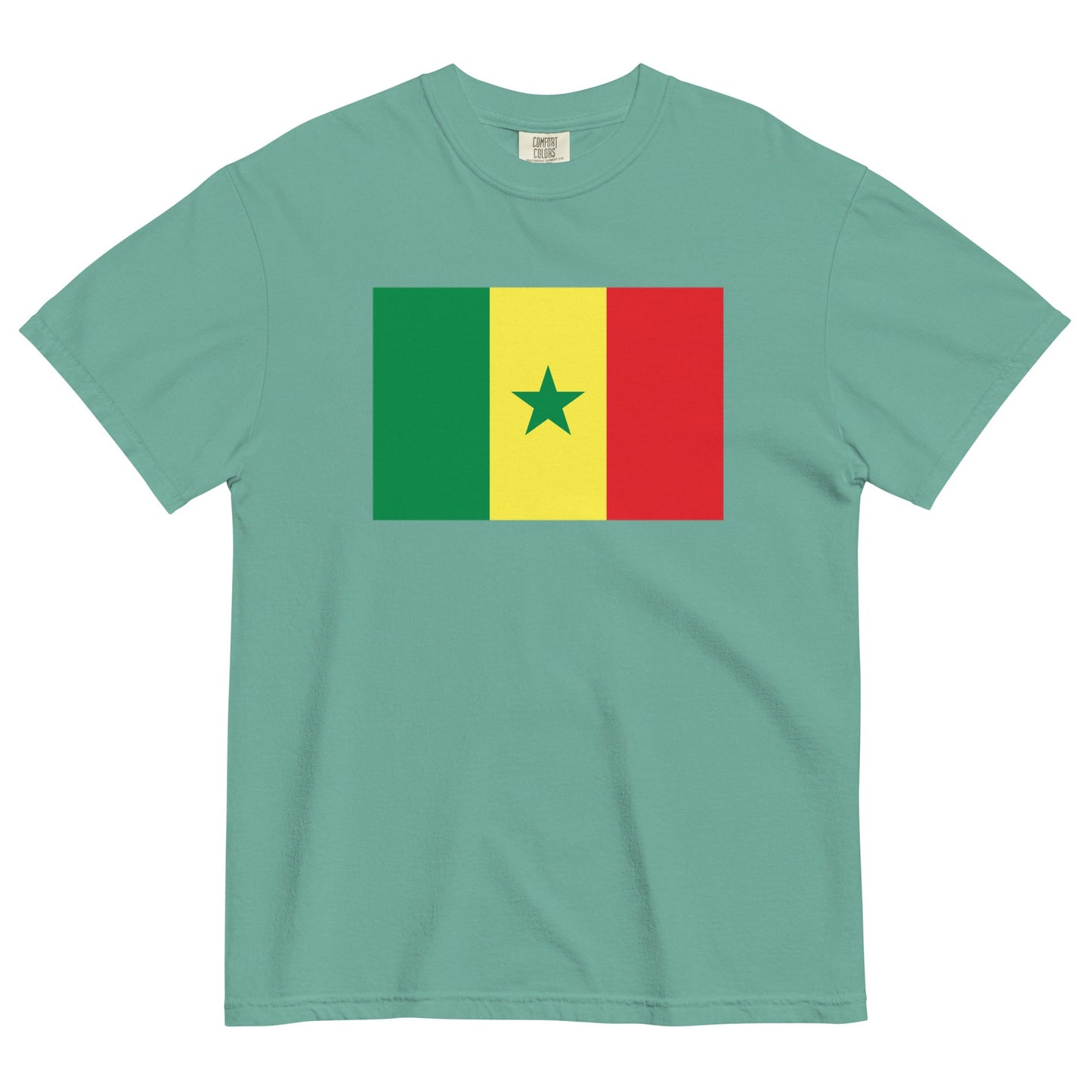 Senegal flag shirt in true navy, size 3X large