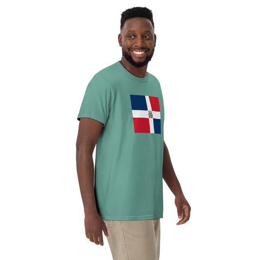 Dominican Republic flag shirt in black, size medium