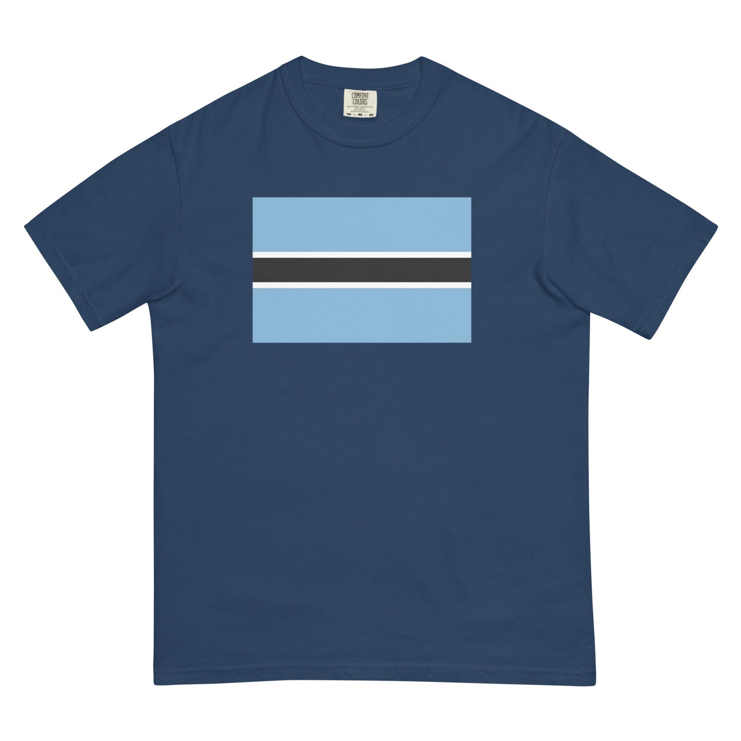 Flag tee representing Botswana in espresso, large