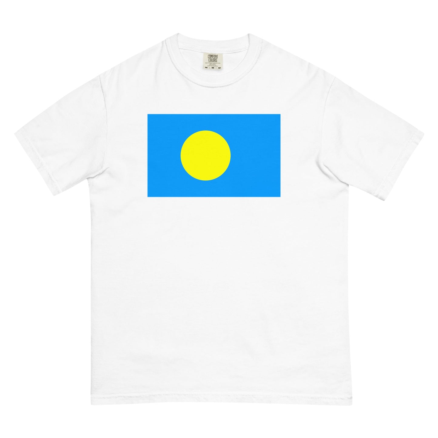 Flag tee representing Palau in true navy, large