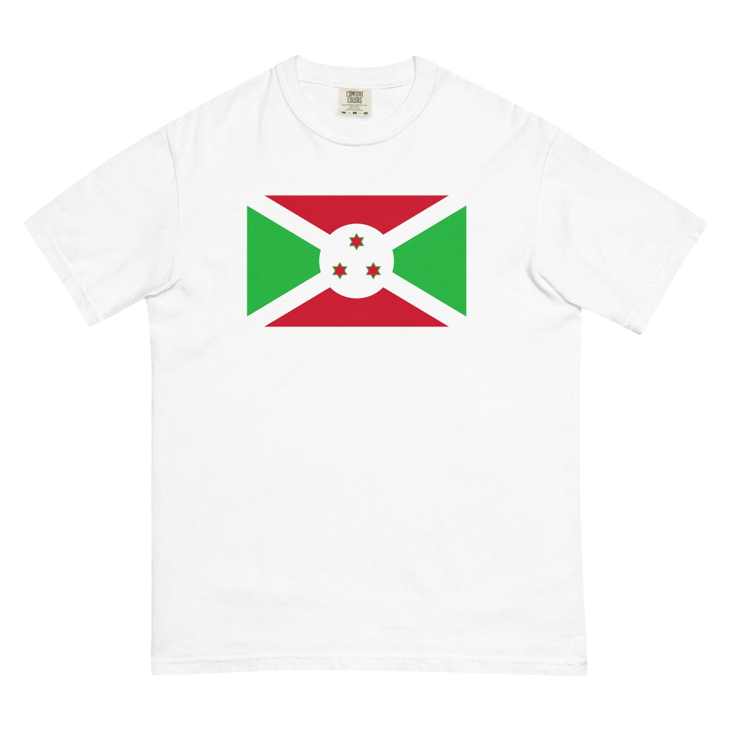 Flag tee representing Burundi in yam, medium
