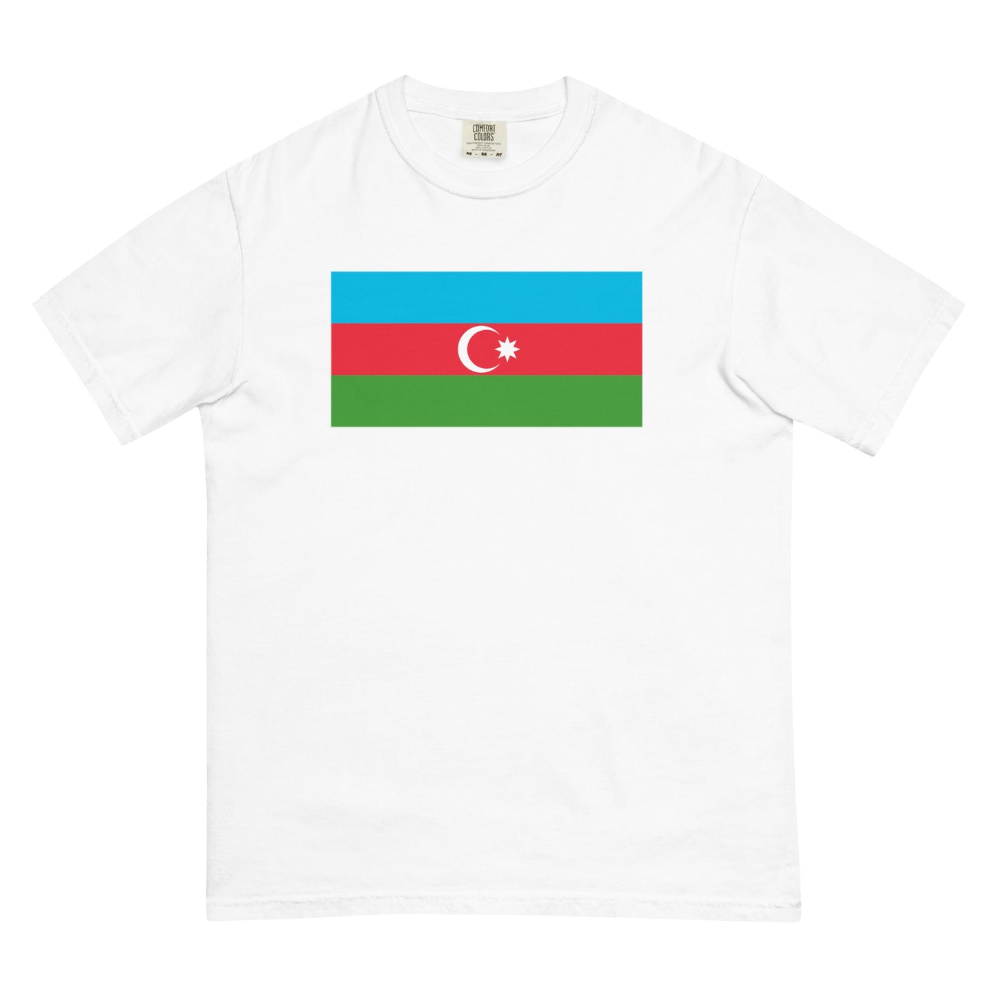 espresso shirt with Azerbaijan flag design, extra large