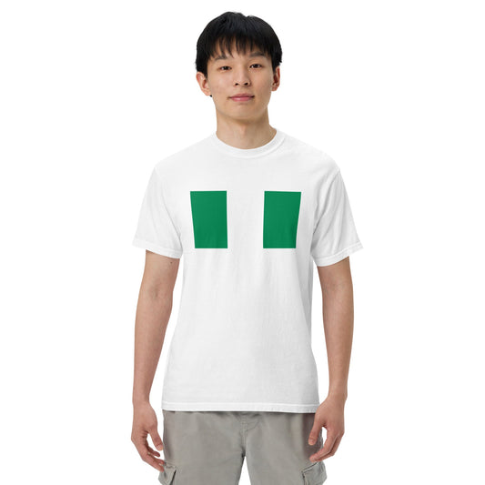 Flag tee representing Nigeria in black, medium