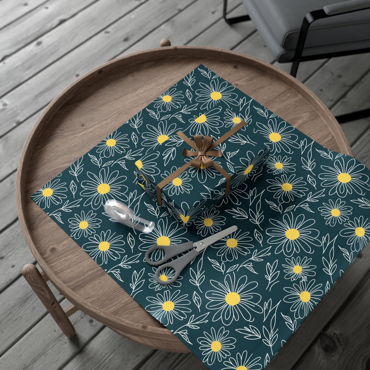 Gift Wrap Papers - Floral Daisy Pattern