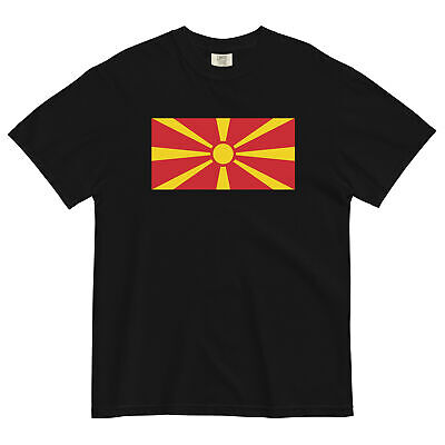 North Macedonia Flag Unisex Premium T-Shirt National Emblem & Patriotic Apparel