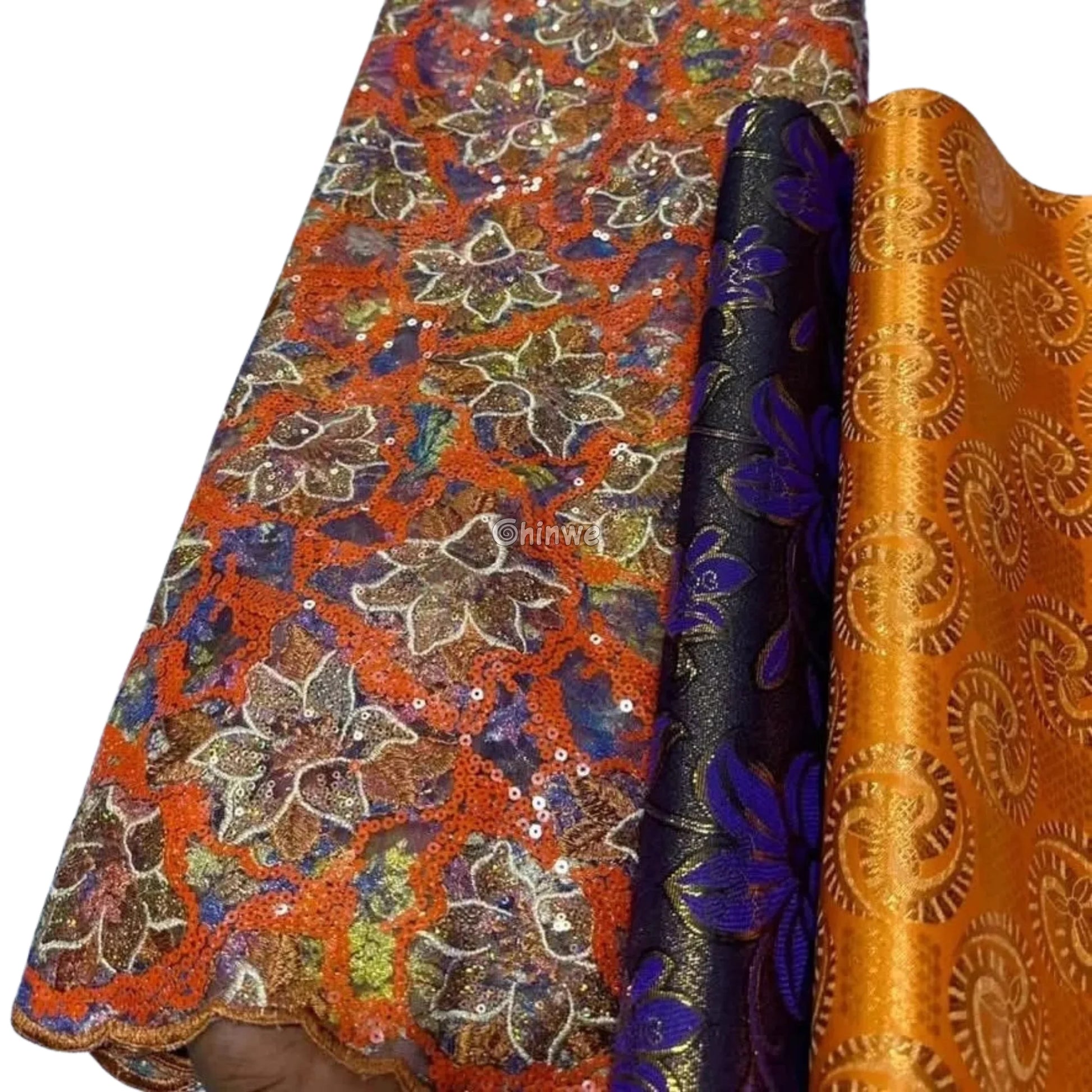 French Tulle Lace Floral Vine Pattern with Sequins & Iridescent Sheen for Bold Tailoring & Crafts Lace