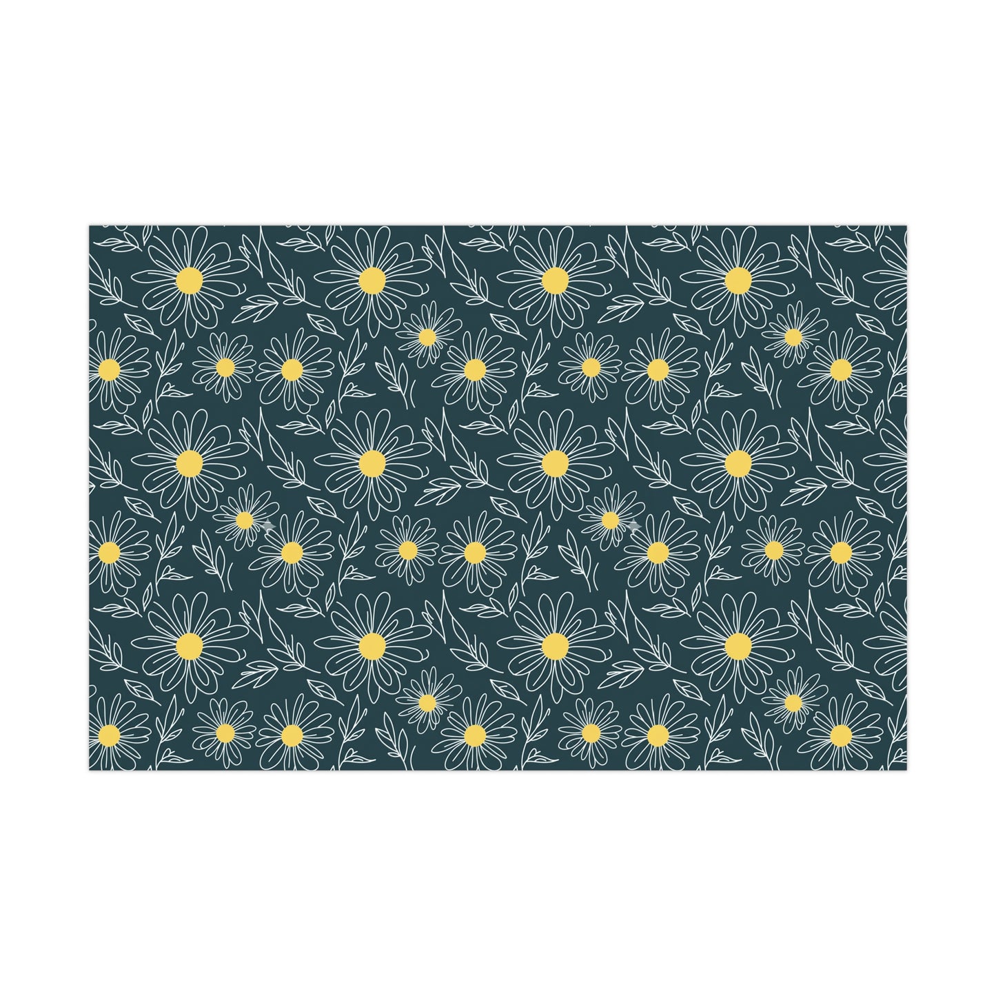 Gift Wrap Papers - Floral Daisy Pattern