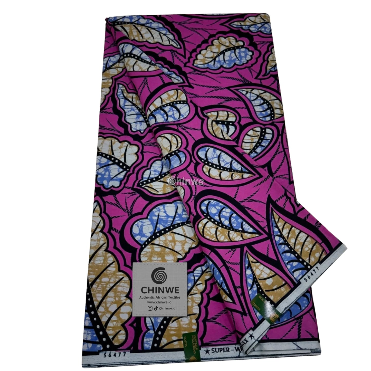 Crimson Dandelion Print with Coral Accents on Deep Indigo Batik and Blue-White Marble Background