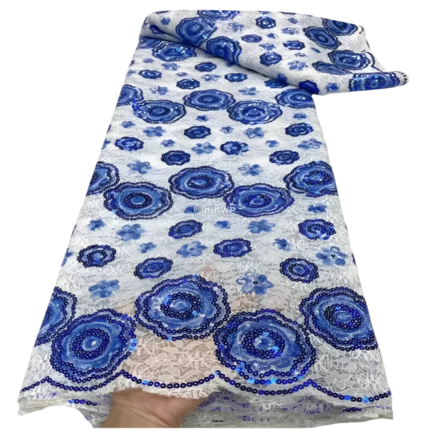 Orchid & Lavender Purple Paisley & Floral Sequined Lace with Scalloped Edge for Tailoring & Accents