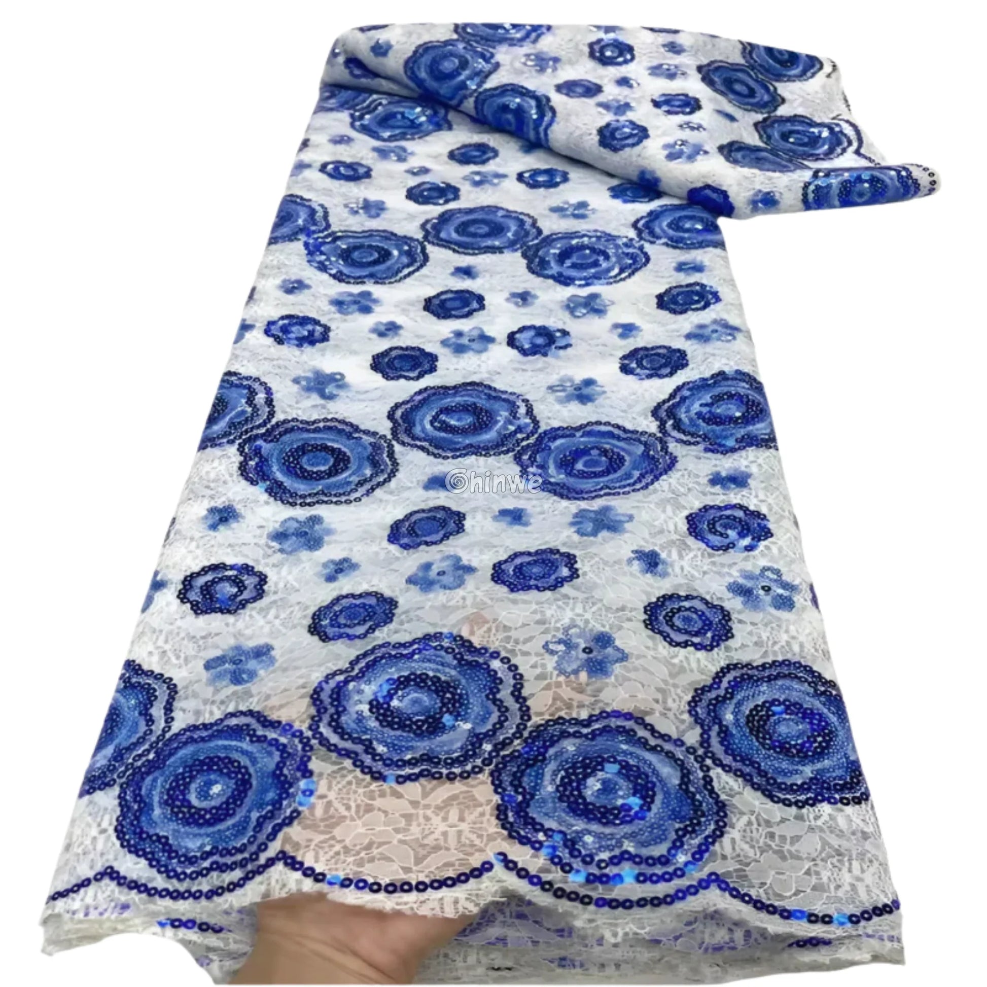 Orchid & Lavender Purple Paisley & Floral Sequined Lace with Scalloped Edge for Tailoring & Accents