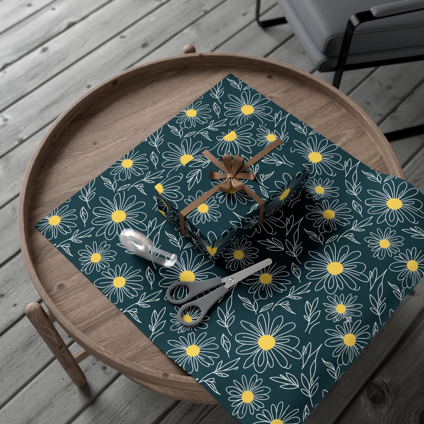 Gift Wrap Papers - Floral Daisy Pattern