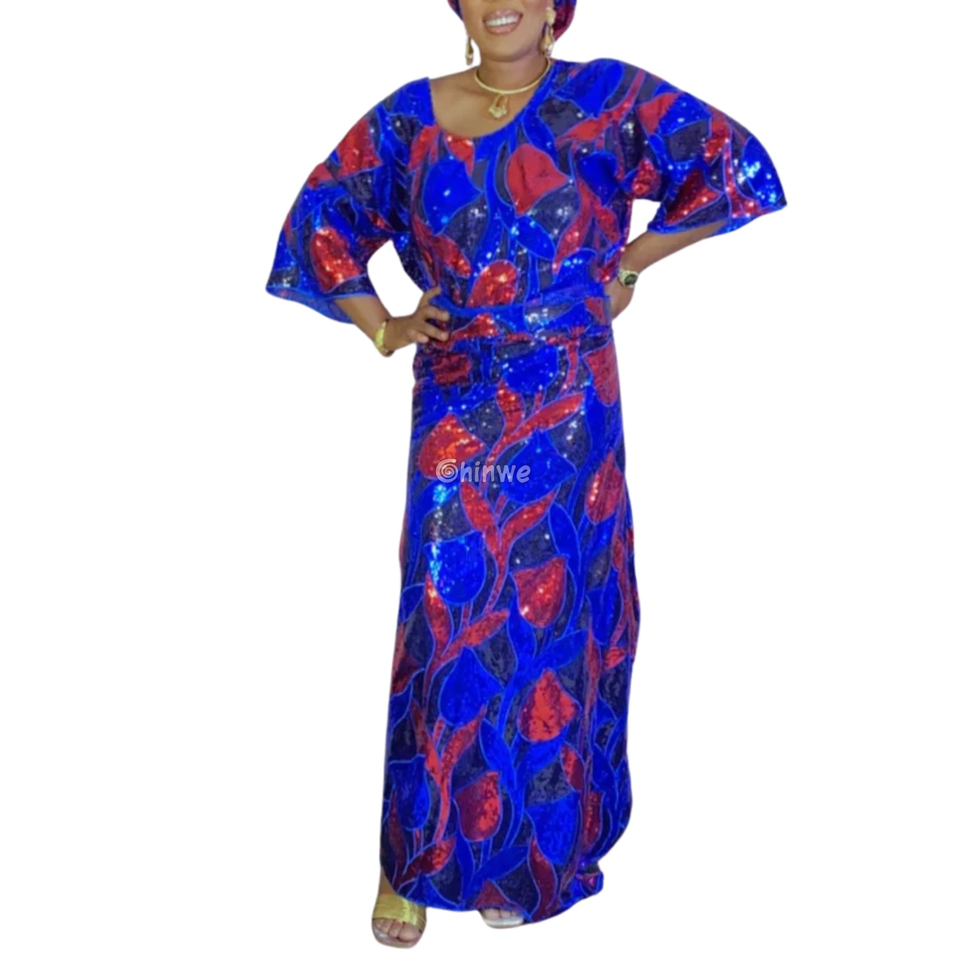 Sheer Mesh Tulip Petal Sequin Lace Print Fabric with Overlapping Curved Petal Appliqués Lace