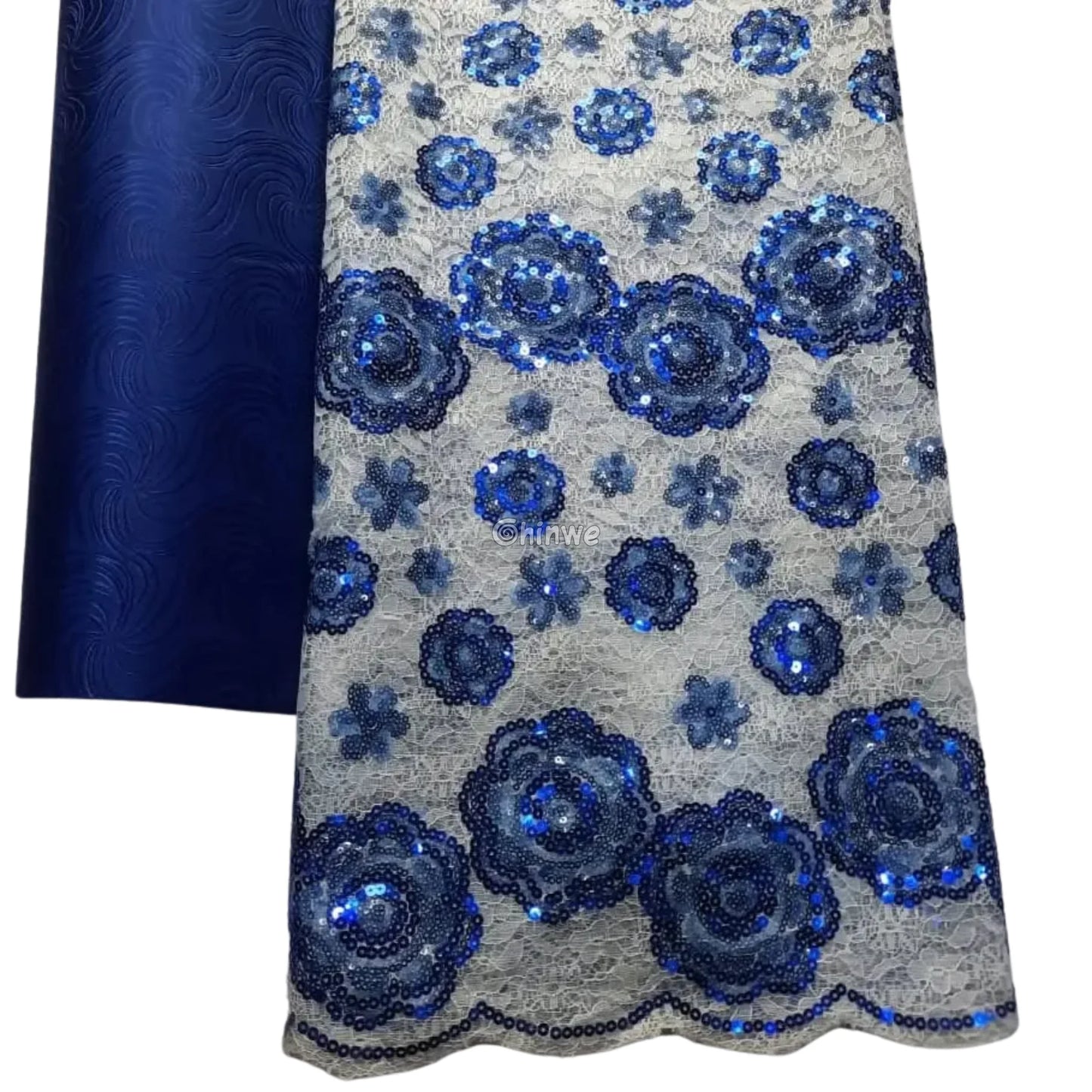 Orchid & Lavender Purple Paisley & Floral Sequined Lace with Scalloped Edge for Tailoring & Accents