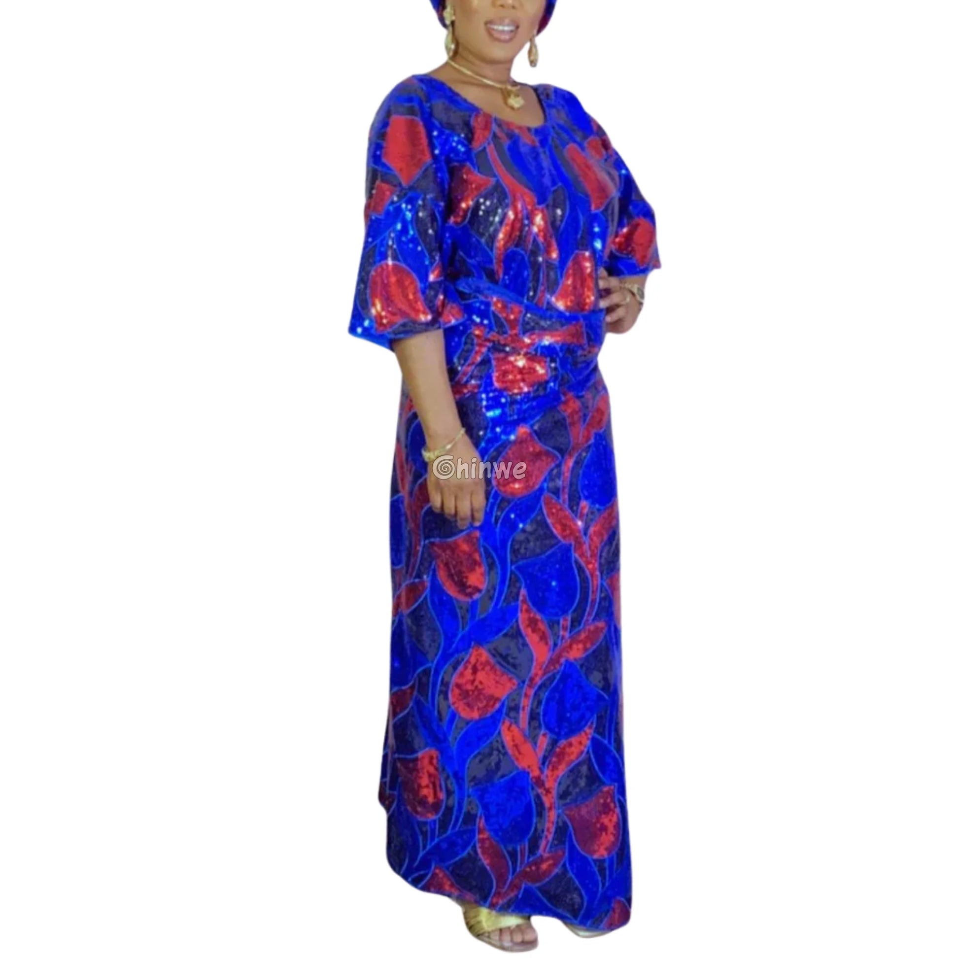 Sheer Mesh Tulip Petal Sequin Lace Print Fabric with Overlapping Curved Petal Appliqués Lace