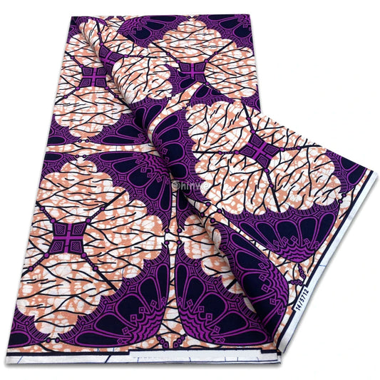 Lavender Mosaic Cloud Motif with Deep Plum Lattice and Crackle Texture in Grid-Based Panel Layout Lavender Maze with