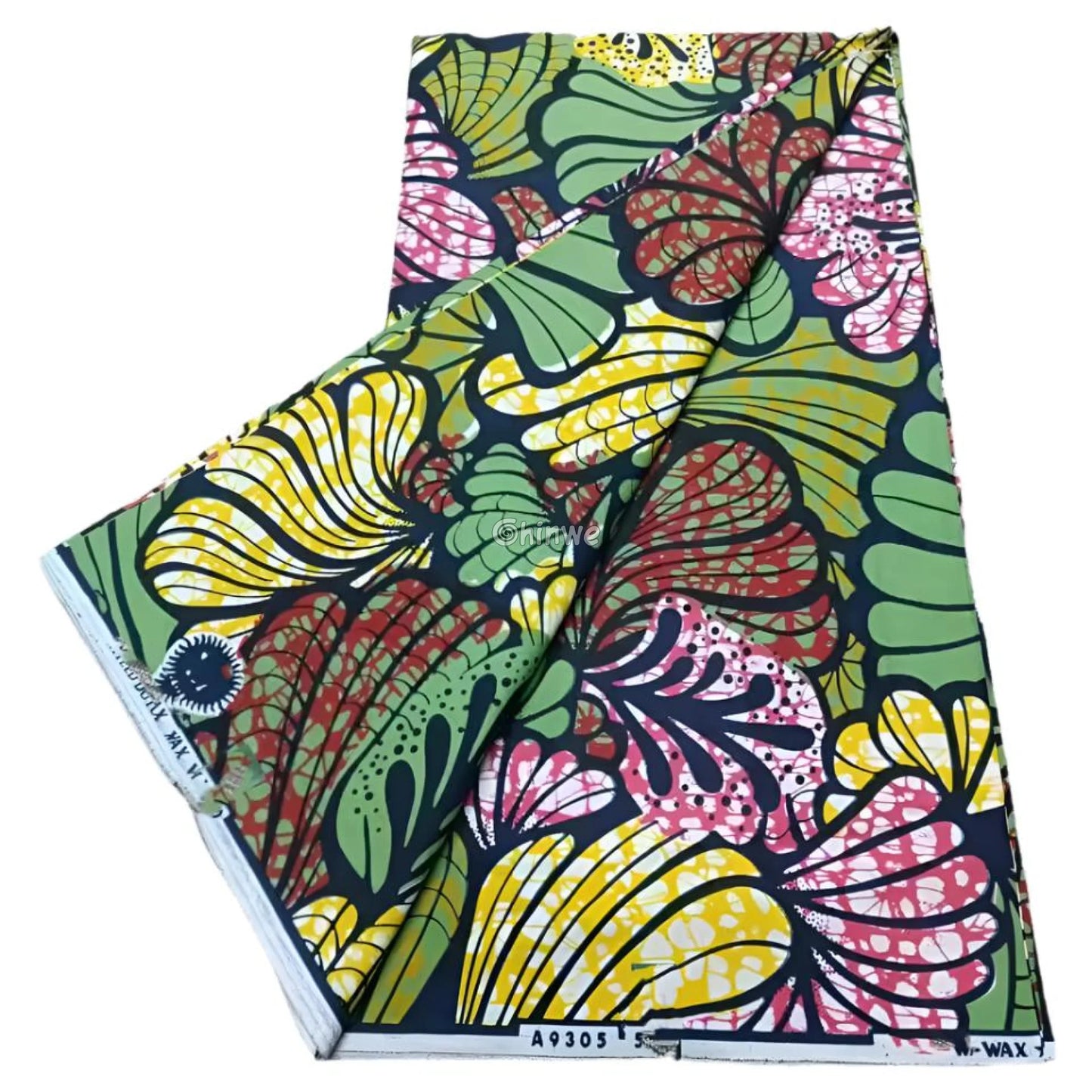 Multicolor Ankara Fabric with Vibrant Floral Designs