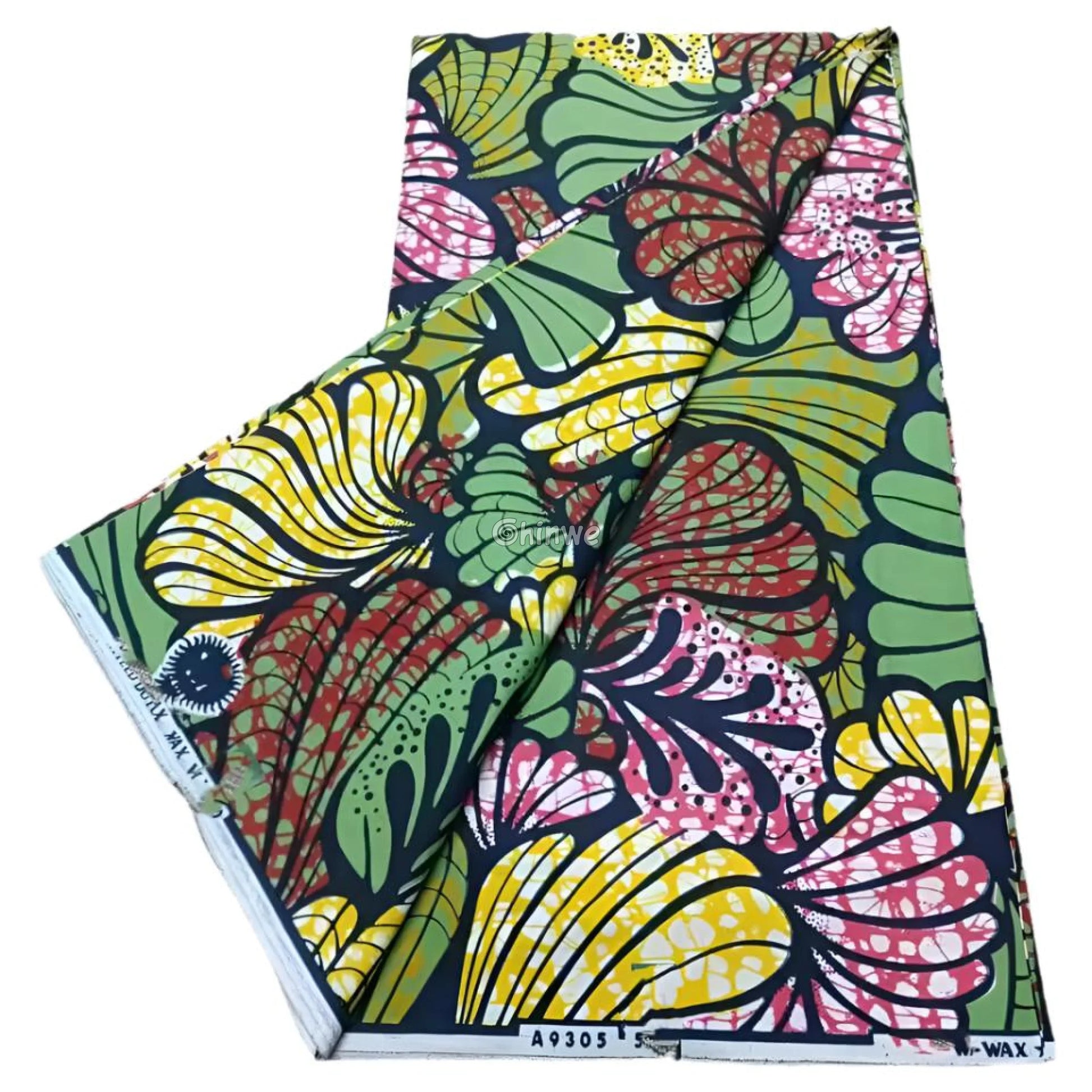 Multicolor Ankara Fabric with Vibrant Floral Designs