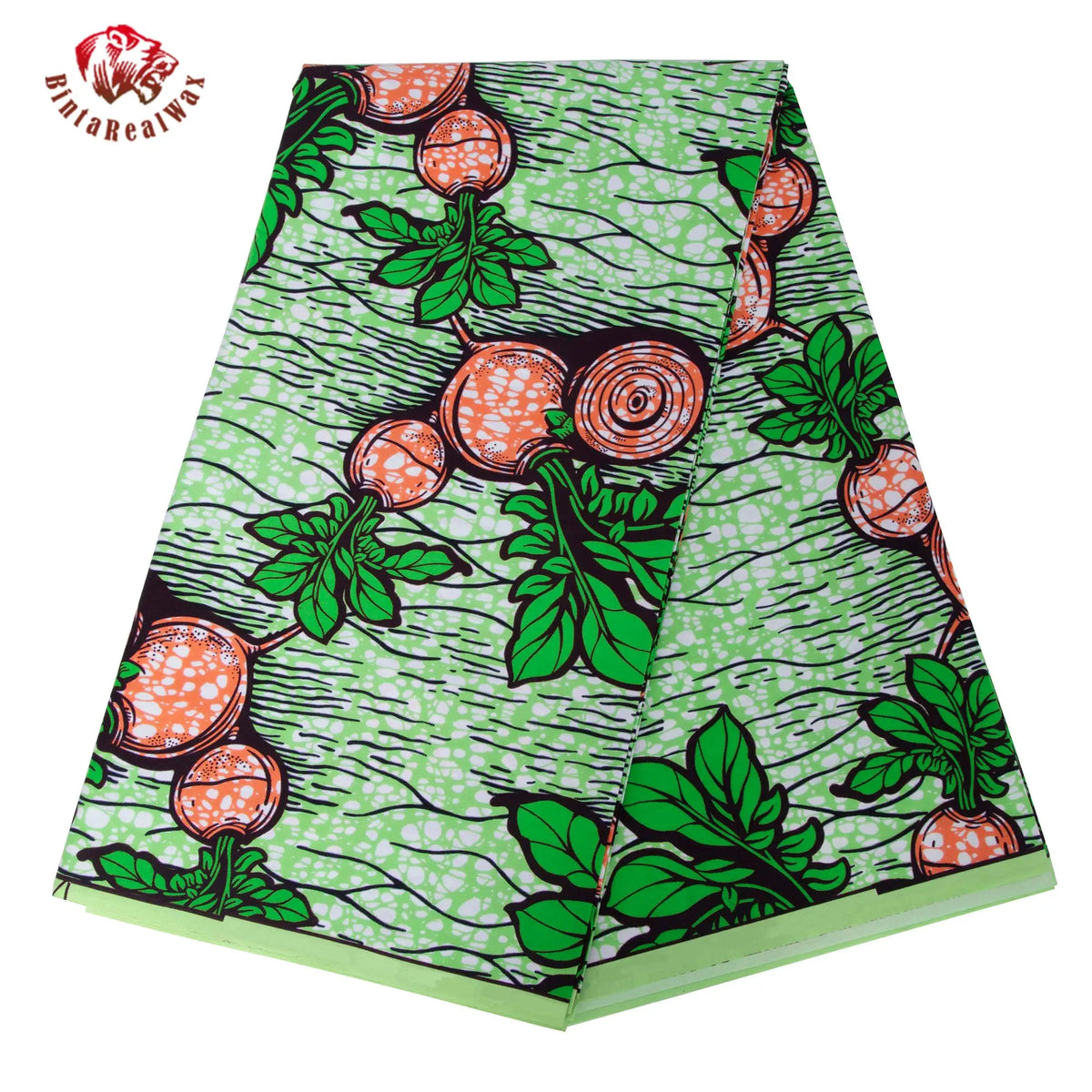 Bold Medallion Ankara Wax Print Fabric Collection – Black, Green, Plum, Tan & Amber, 6 Yards