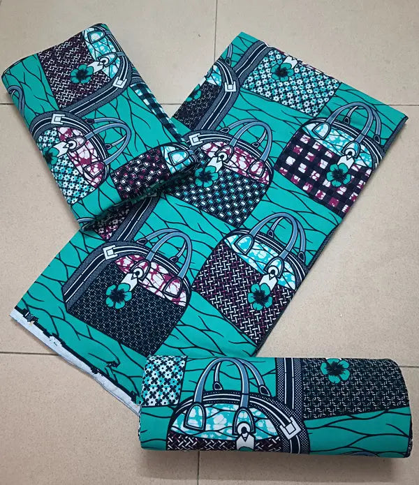Maximalist Floral Ankara Wax Print Fabric Collection, 6 Yards