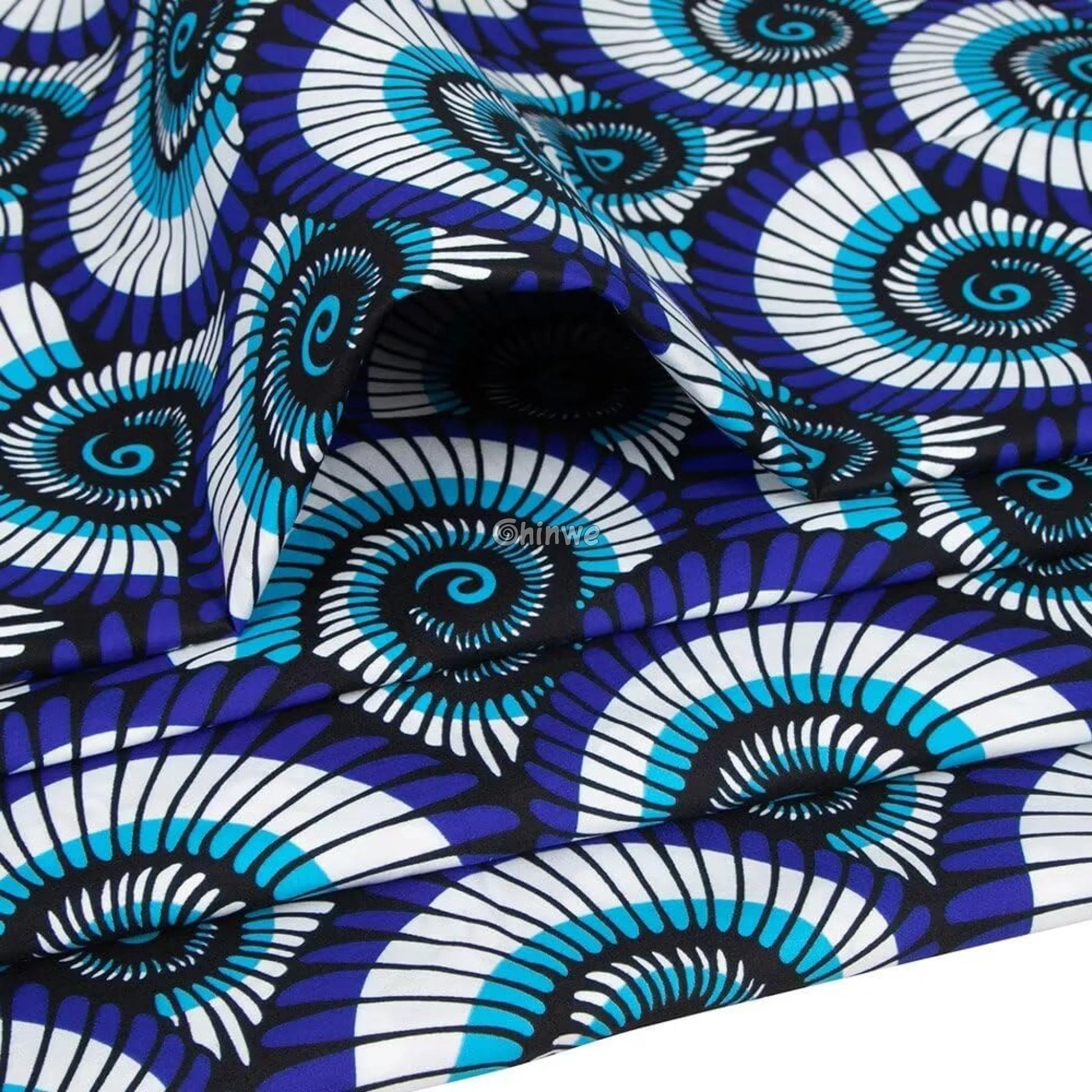Traditional Fabric

Spiral Pattern

Sewing Fabric

Quilting Material

Handmade Fabric

Fashion Print

Dressmaking Textile.

DIY Material

Craft Cloth

Blue White Print

Ankara Wax

African Print