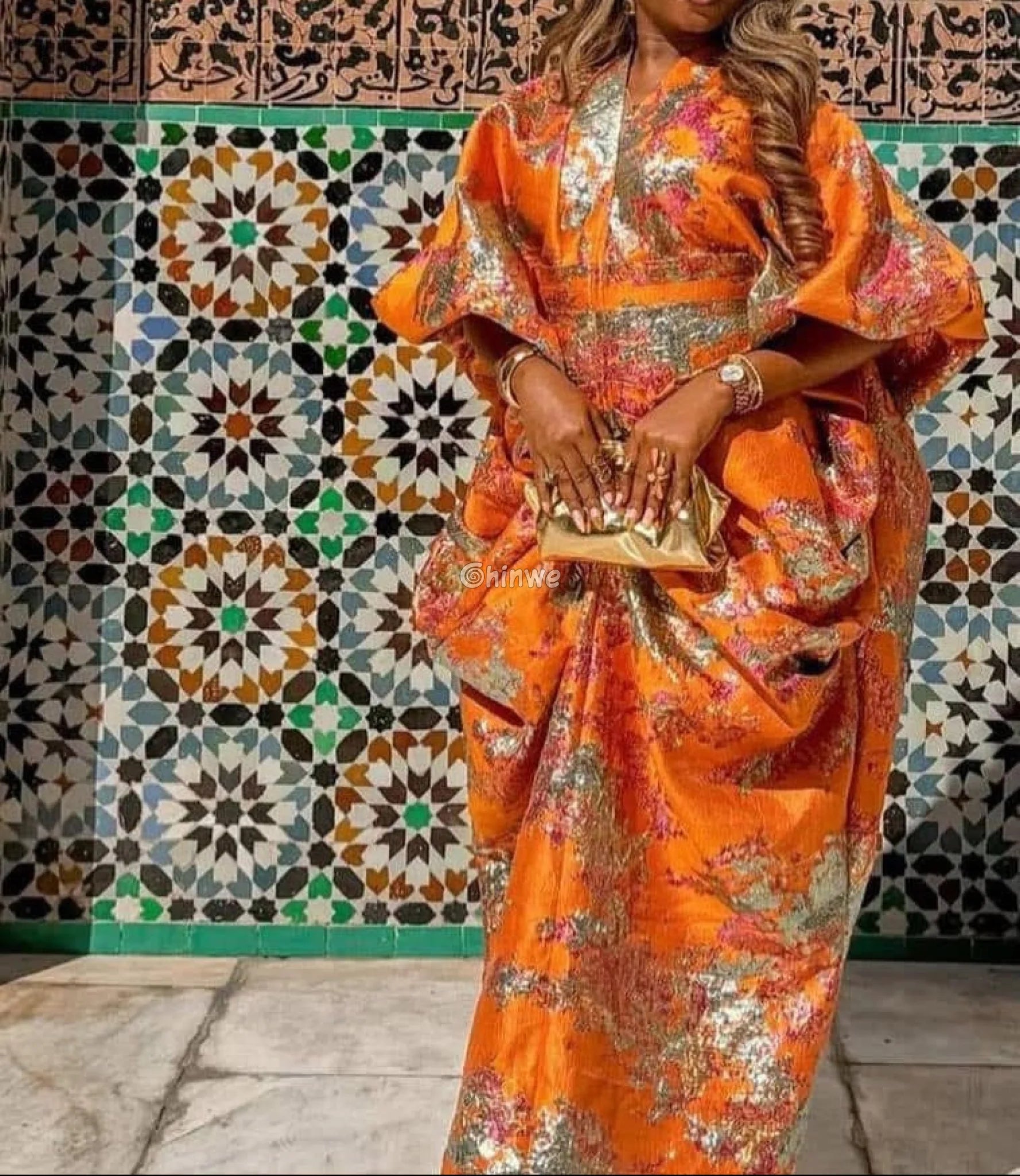 Luxurious Jacquard Brocade with Iridescent Foil Accents & Abstract Marbling Motif Jacquard Brocade