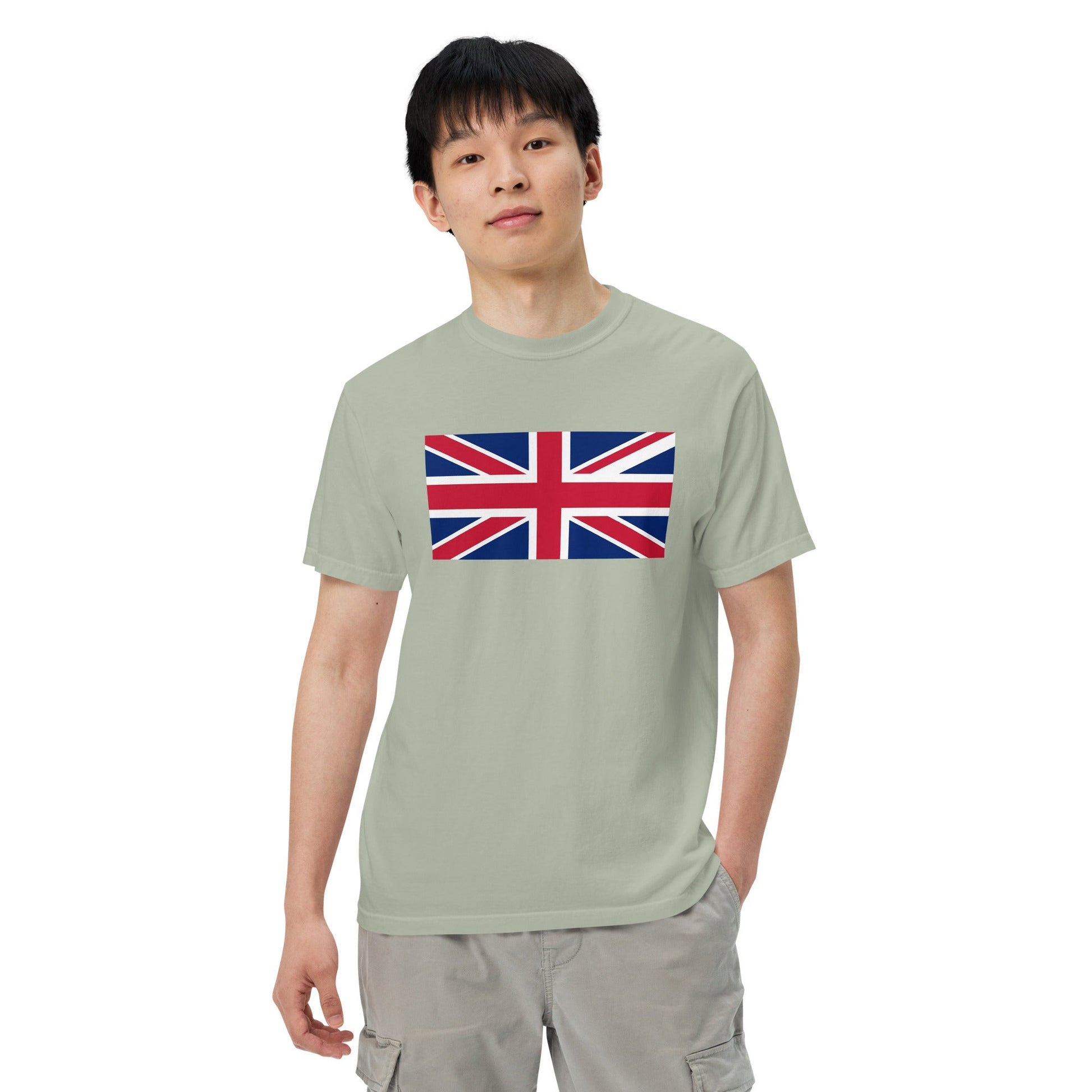 Flag tee representing United Kingdom in true navy, extra large