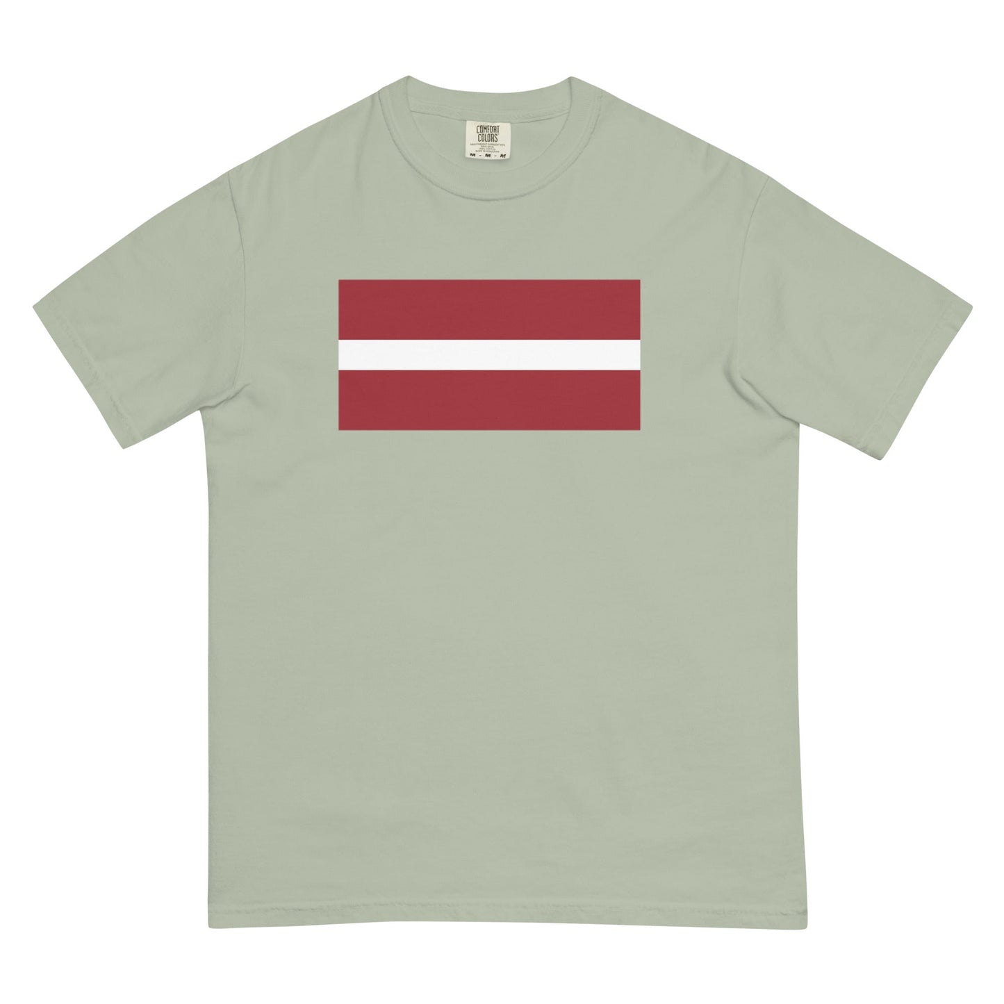 Latvia heritage shirt, black, size small