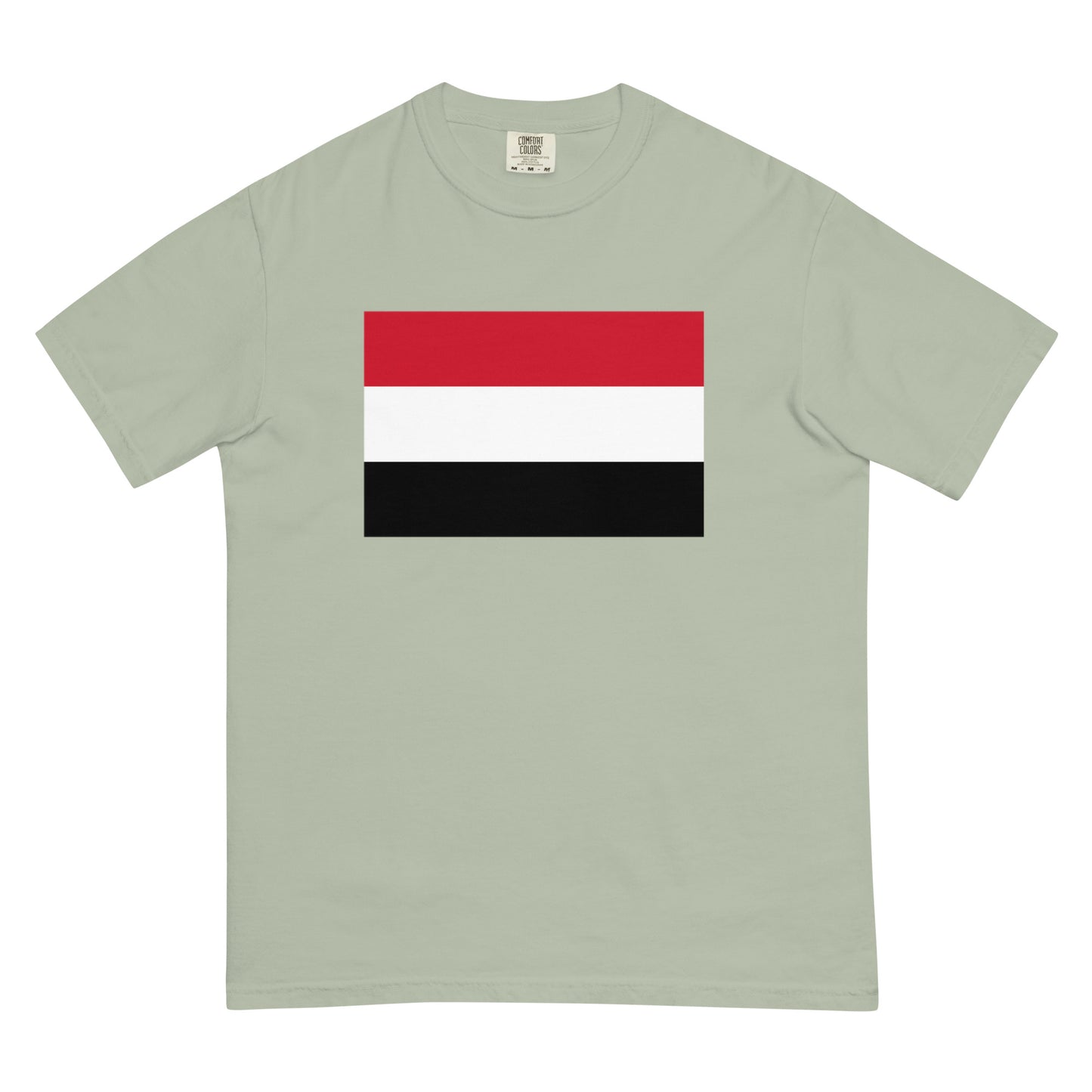 Flag tee representing Yemen in blue jean, small
