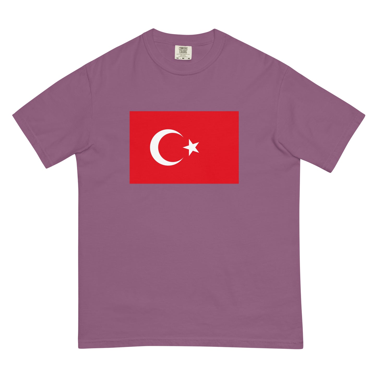 Flag tee representing Turkey in true navy, medium