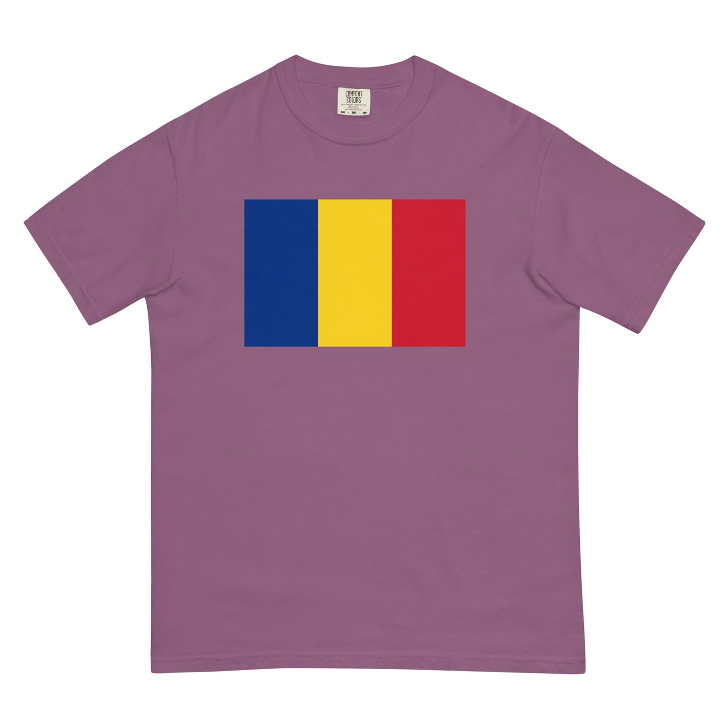Romania heritage shirt, true navy, size large