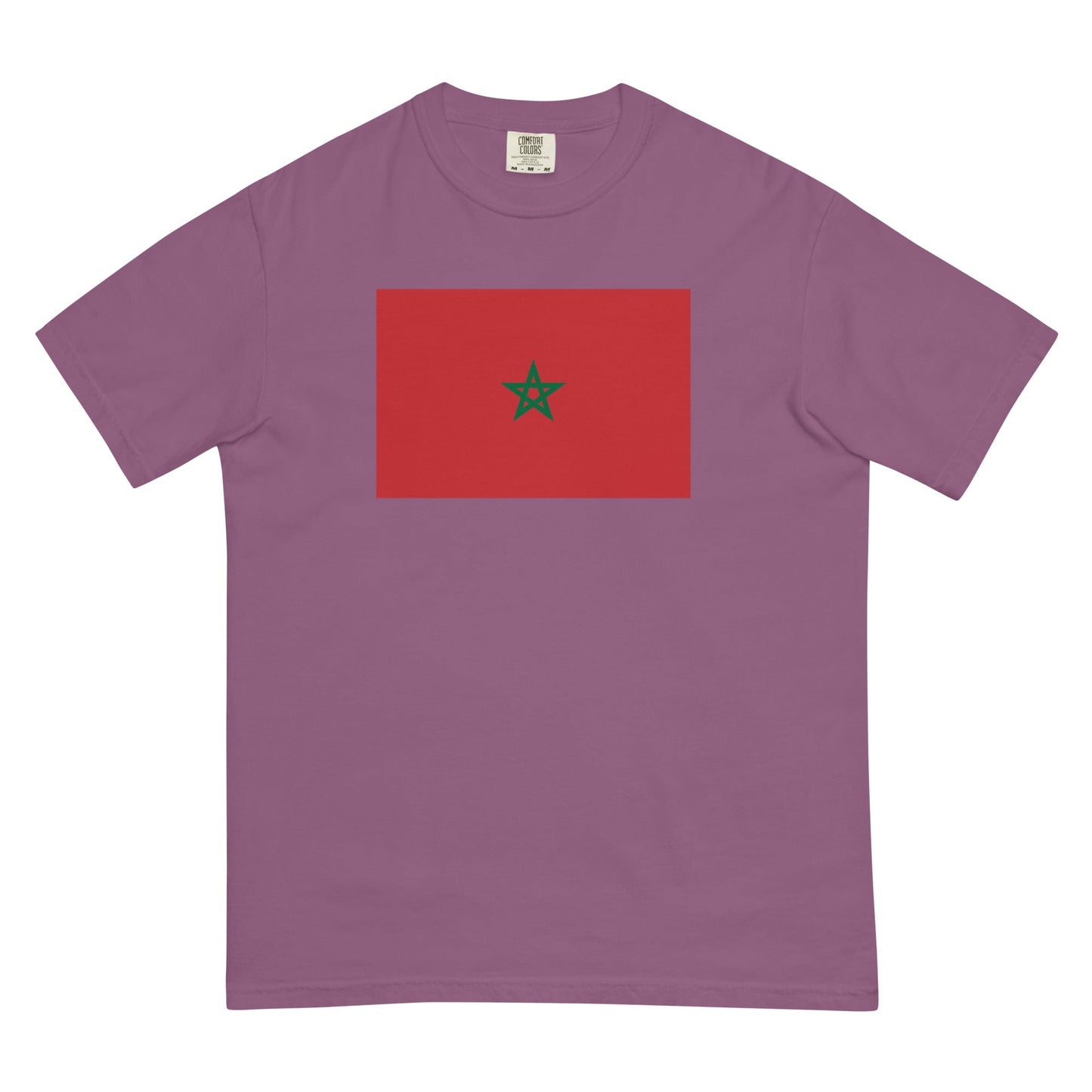 Morocco 1 flag shirt in grape, size medium